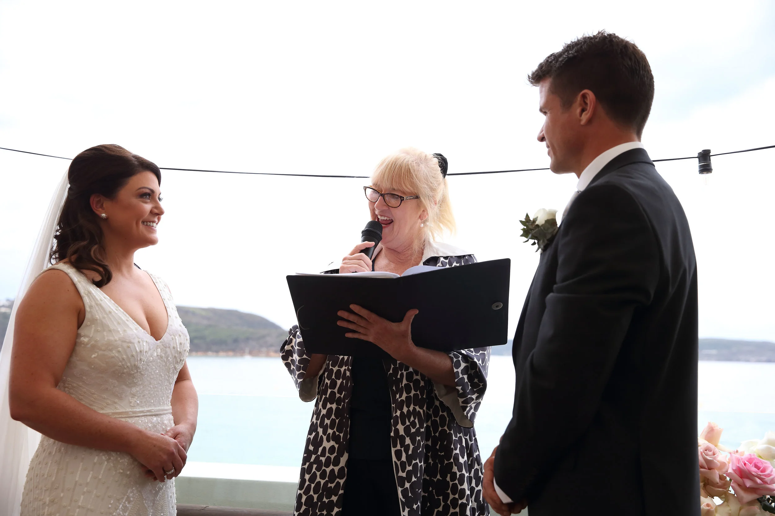 Wedding ceremony at Bathers Pavilion