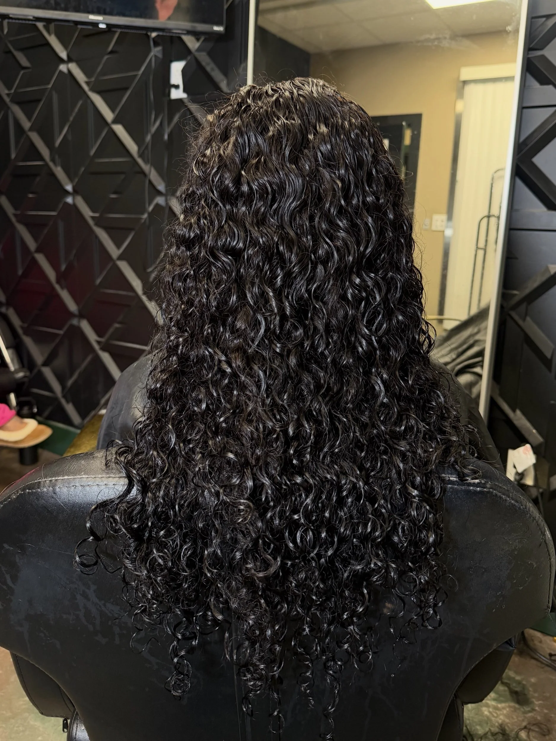 Jet Black Indian Curly Extensions