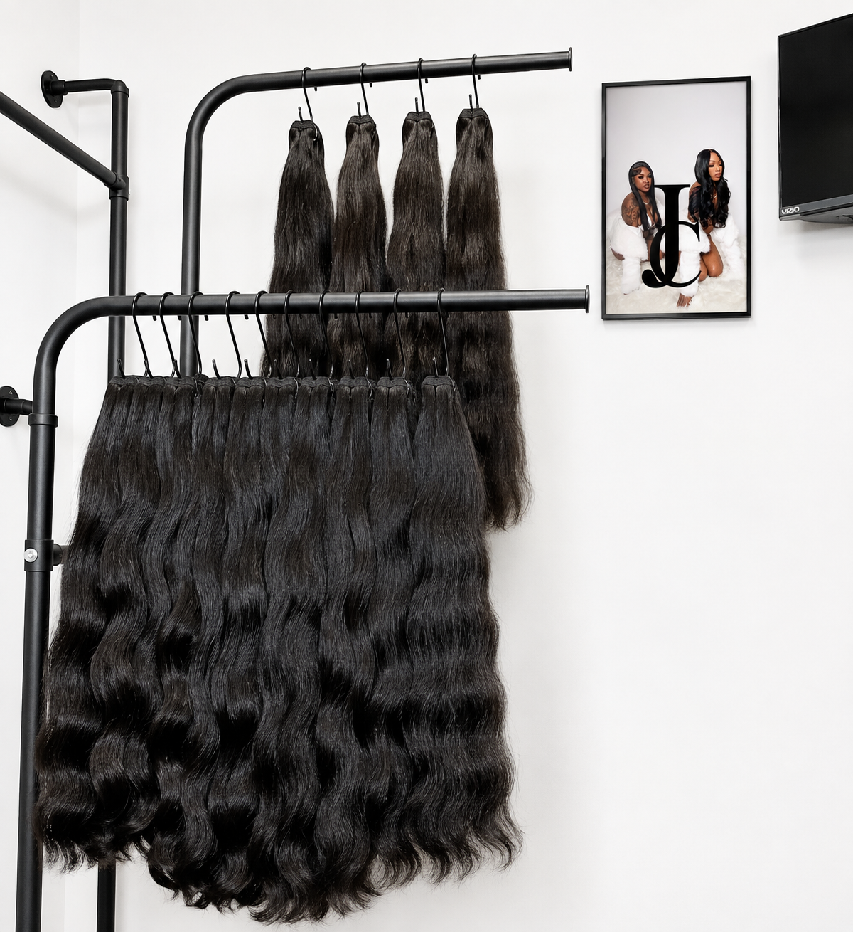 Jet Black Natural Wave Extensions (Pre-Order)