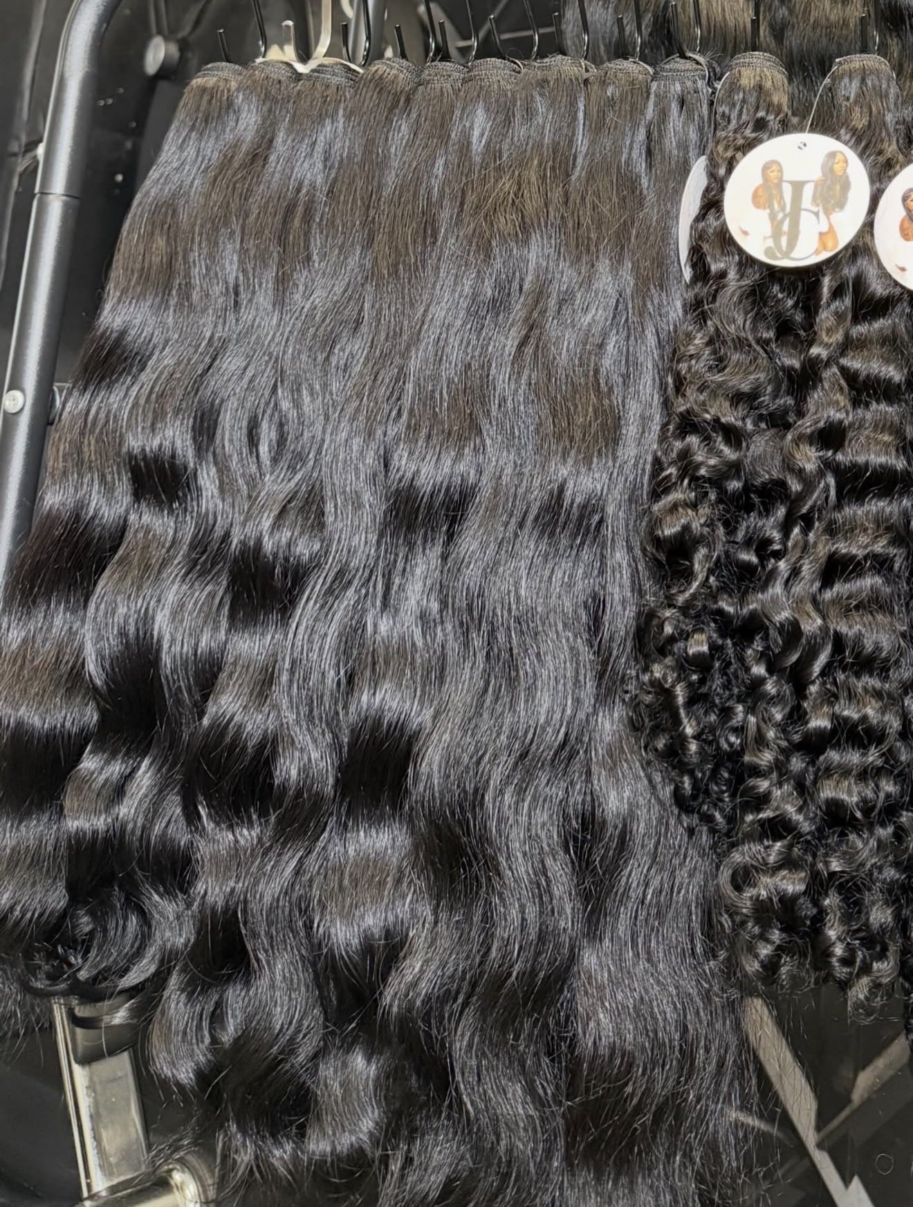 Jet Black Natural Wave Extensions (Pre-Order)