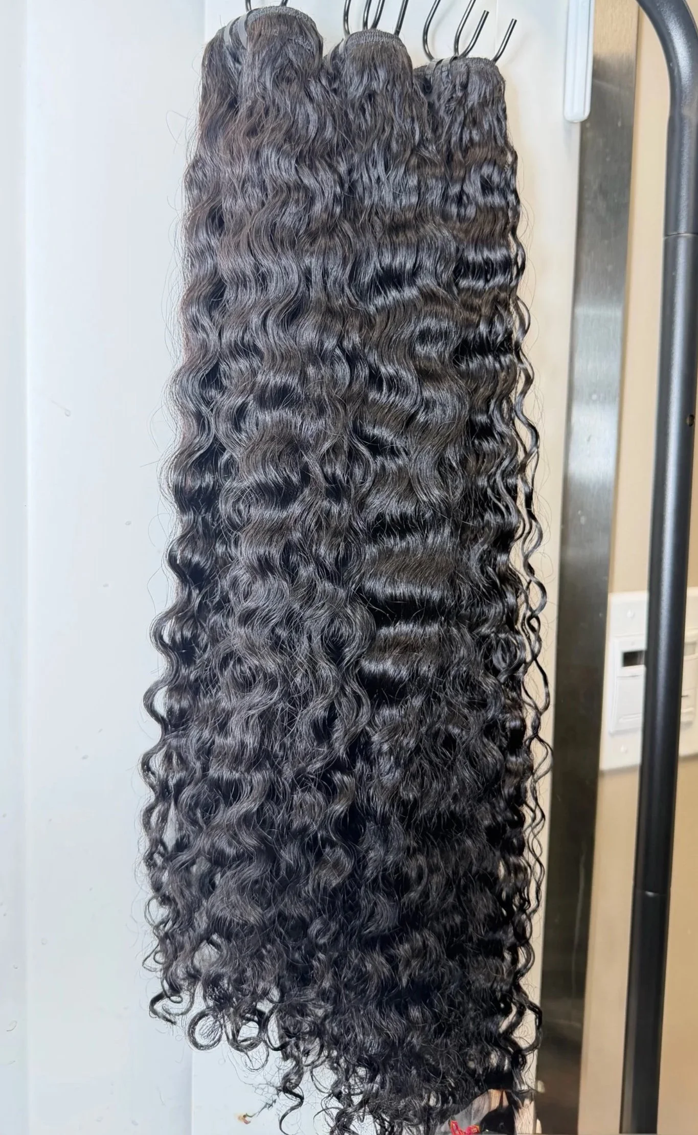 Jet Black Deep Curly Extensions (Pre-order)
