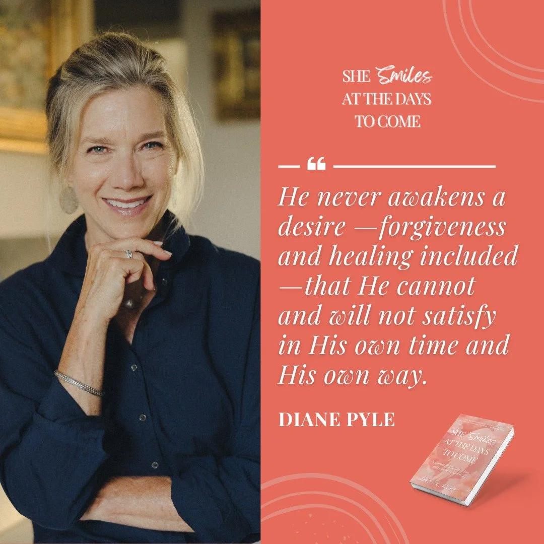 It's about quieting the noise around you and letting your heart connect with the living God. He never stirs a desire&mdash;like forgiveness or healing&mdash;without the intention to fulfill it in His perfect time and way. You're becoming stronger. Yo