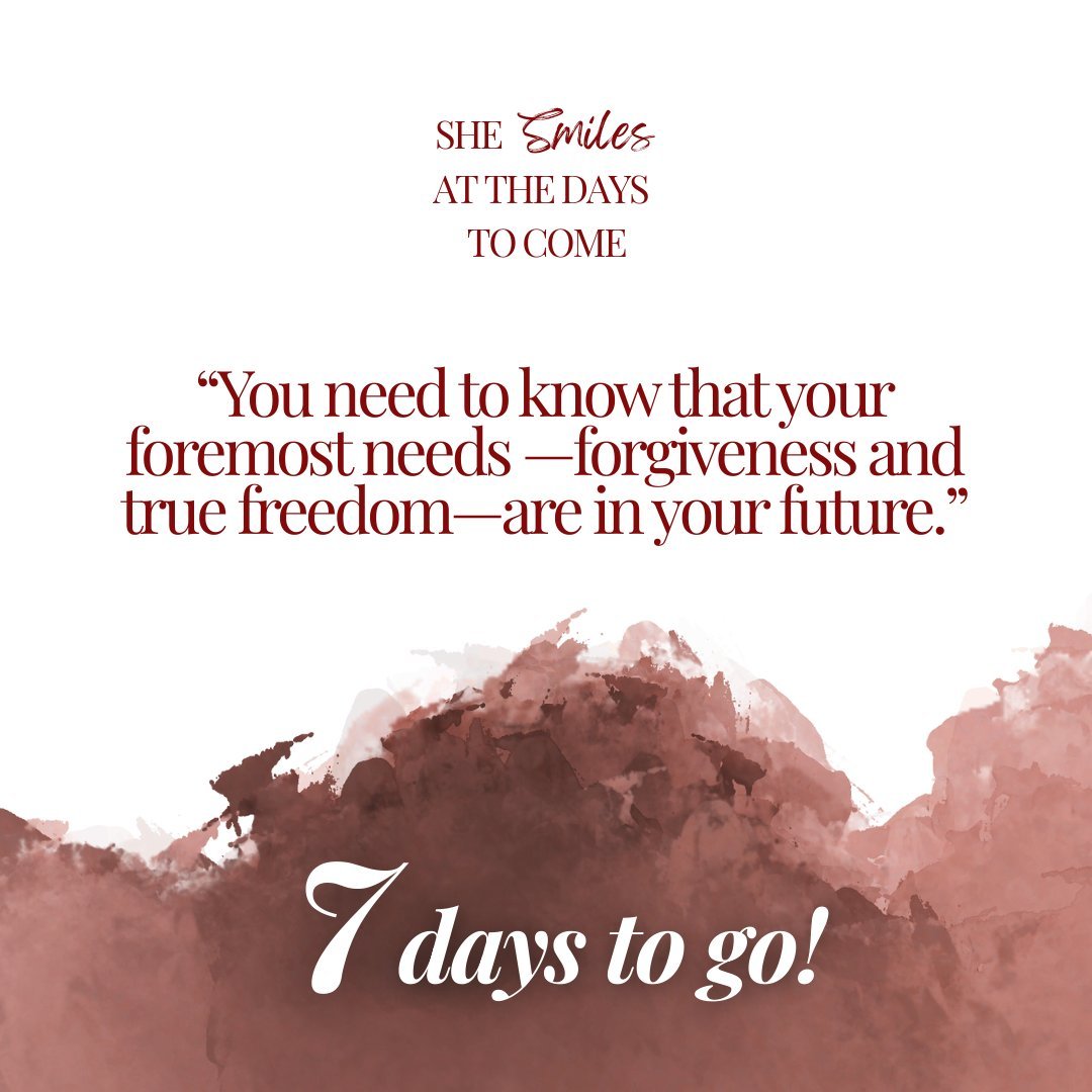Millions of women carry a heavy burden. They travail silently. But you don&rsquo;t have to be one of them anymore. There is safety here. There is understanding here.

One week until your heart meets these words.

#7DaysToGo #DianePyle #HopeAfterLoss 