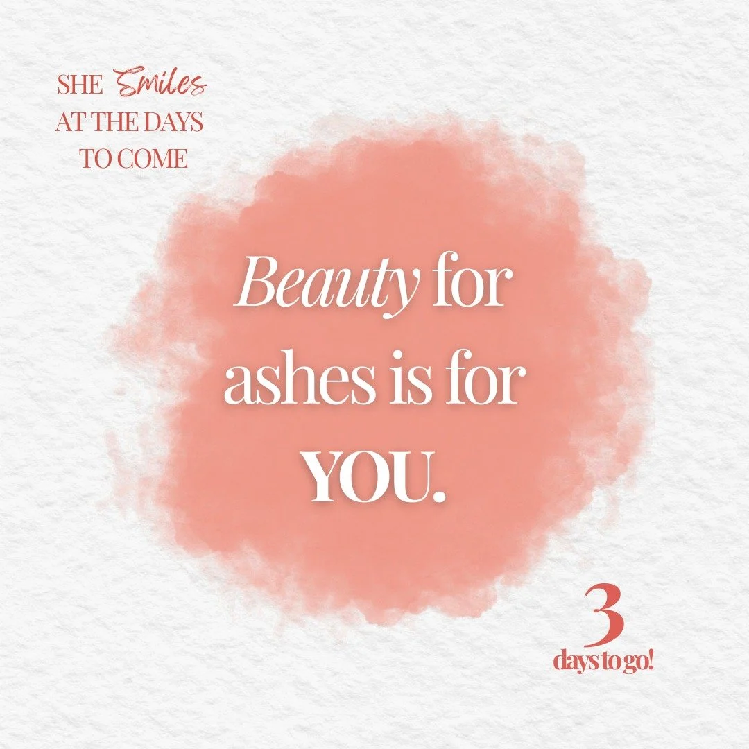 He bestows on us a crown of beauty instead of ashes&hellip;a garment of praise instead of a spirit of despair. This is your promise. Your inheritance.

Your story is not over&mdash;it&rsquo;s being rewritten.

3 days until pages of beauty meet your a