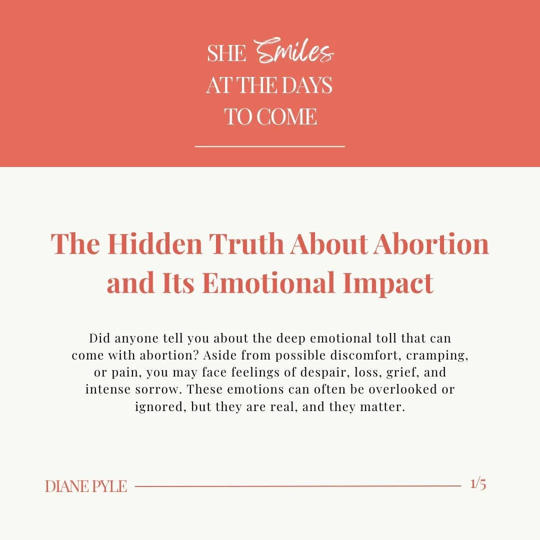 Abortion is a deeply personal and complex experience, and its emotional impact is often overlooked. 

Swipe through to uncover the hidden truths about post-abortion emotions, the struggle of suppression, and the hope that healing is possible. If you'
