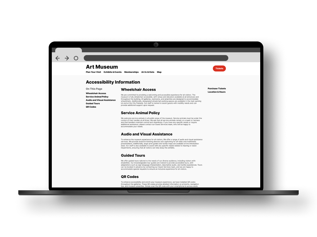 Desktop Web Mockup - Accessibility Information.png