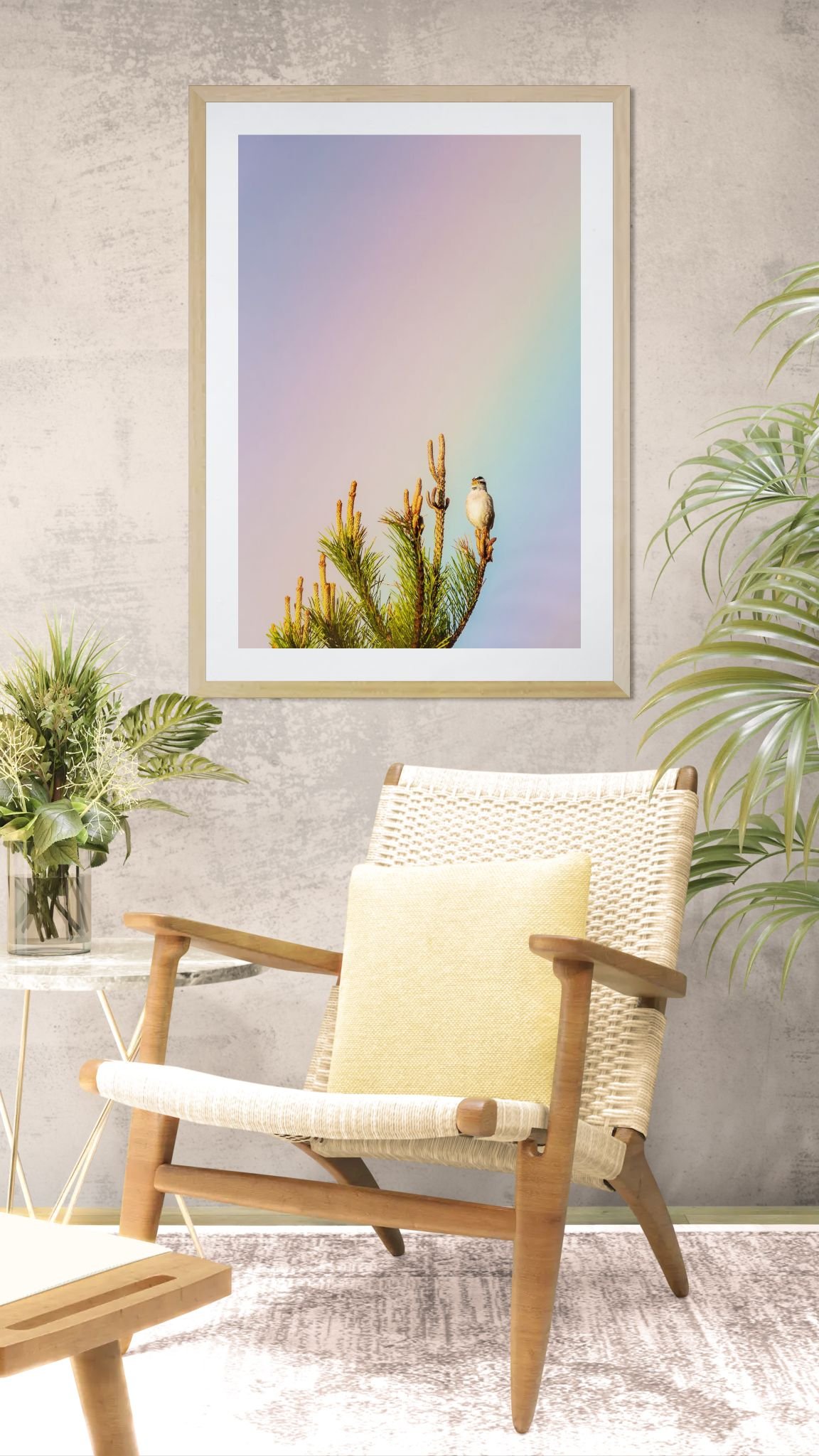 Cozy bedroom with wall mural (7).jpeg