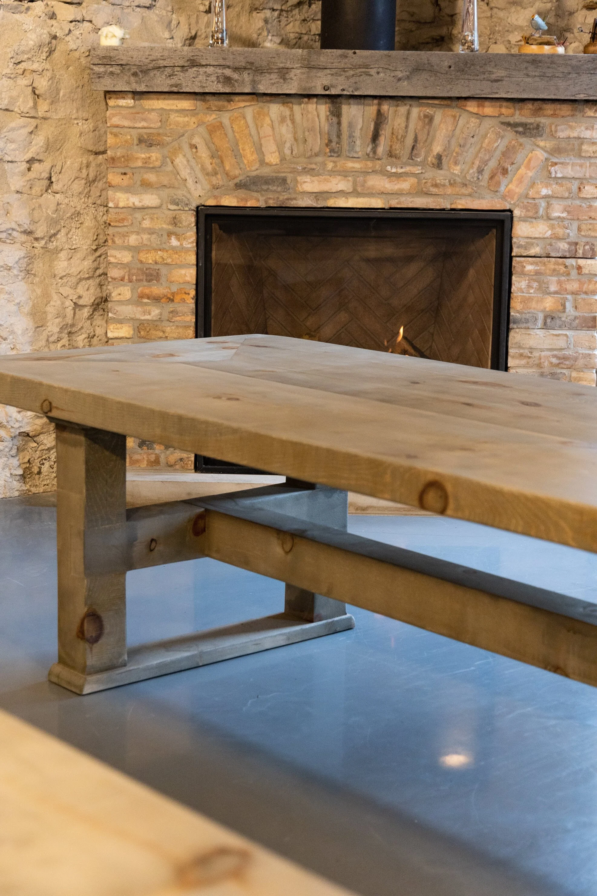 A custom Harvest Table.