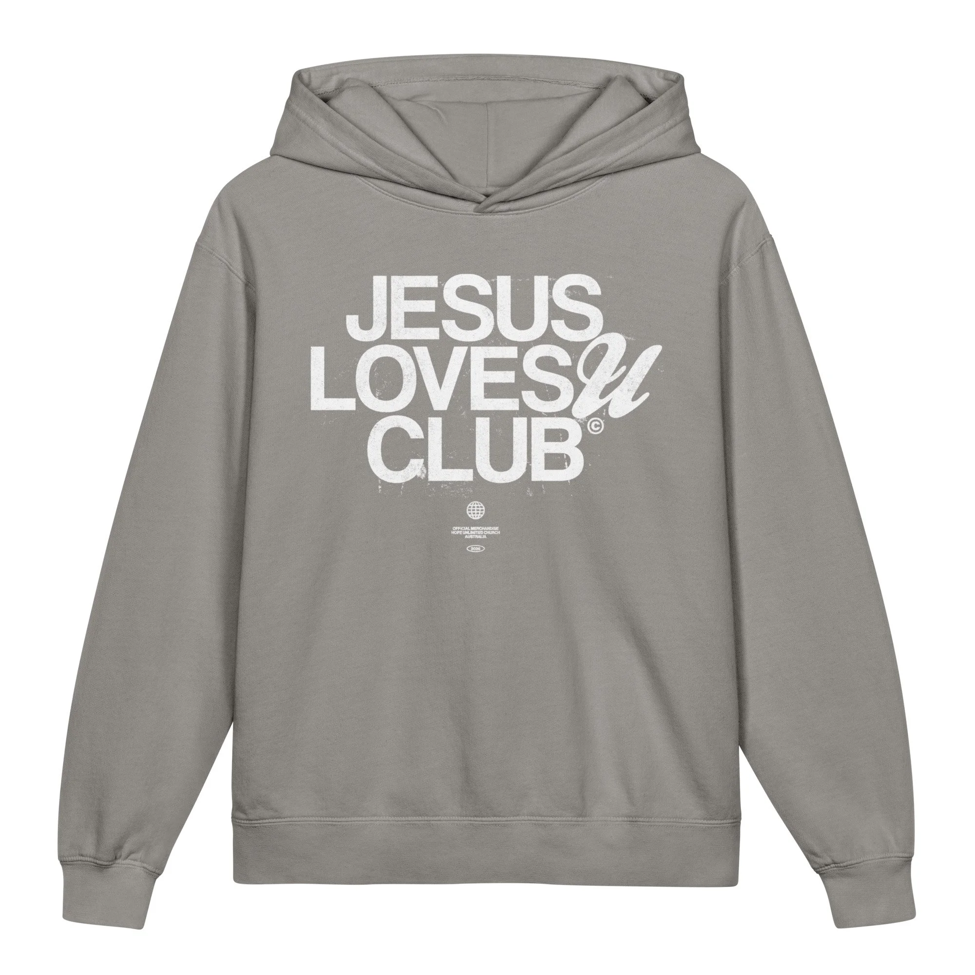 Jesus Loves U - Youth lightweight hooded sweatshirt