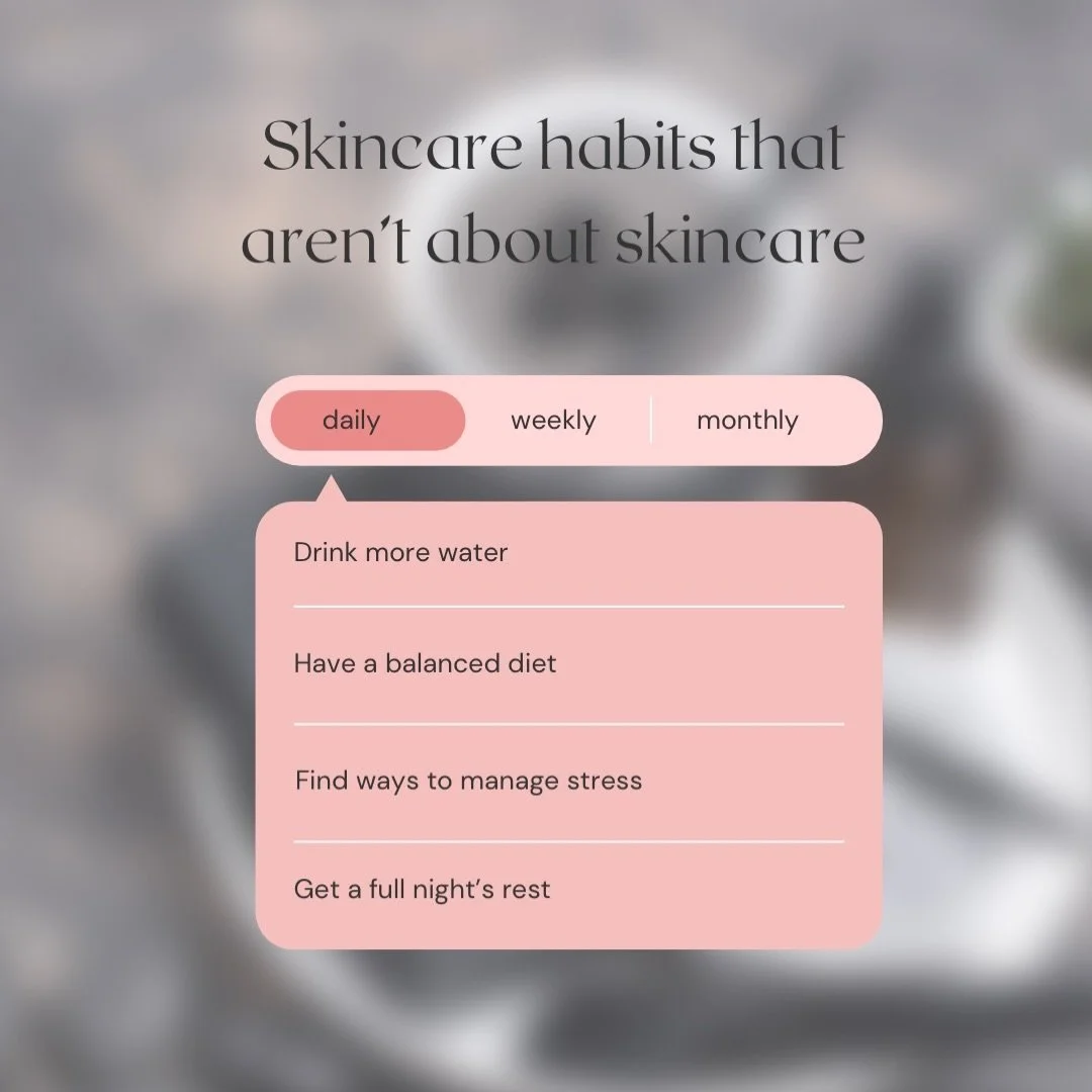 I know, I know. The smallest things are always the hardest. 

But putting all of that effort into your skin care routine and scheduling those appointments, will ultimately not give you any results if you&rsquo;re neglecting yourself in other ways. Yo