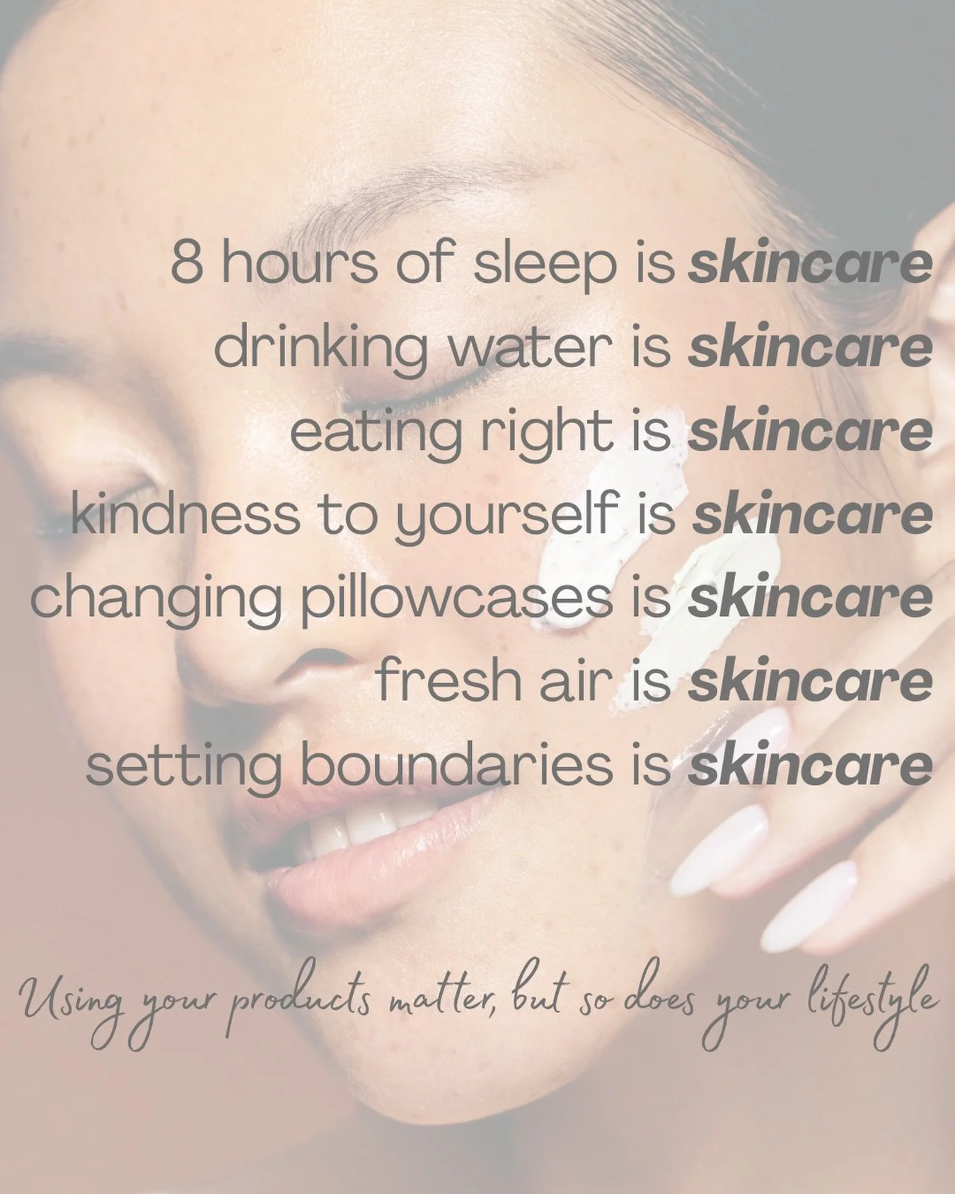 Don&rsquo;t sleep on your skinvestment. Your lifestyle reflects on your skin, healthy habits = healthy skin. The combination with professional treatments and esthetician recommended products. It&rsquo;s the premier partnership your skin wants. 

#Ski