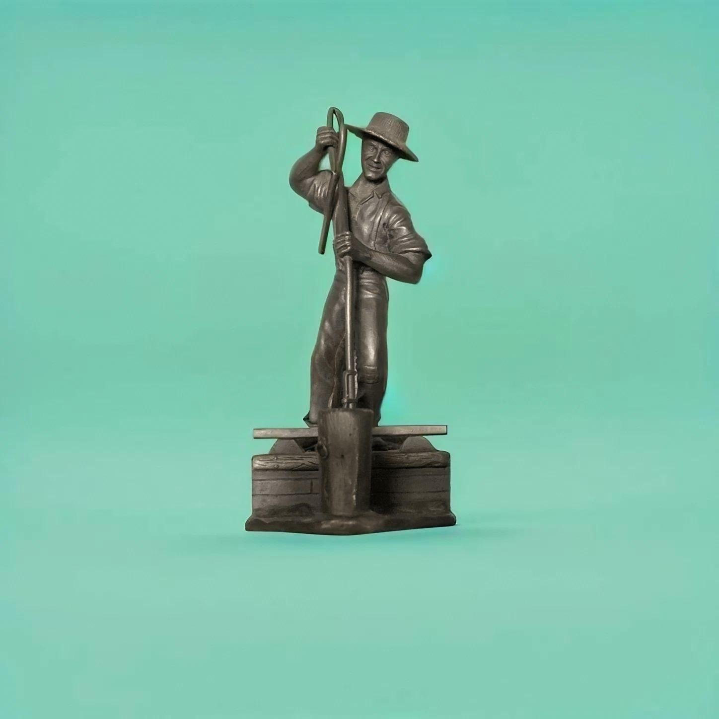 The Franklin Mint-The American People 1974 Pewter Figurines: "The Canal Boat Man" 1816-1835