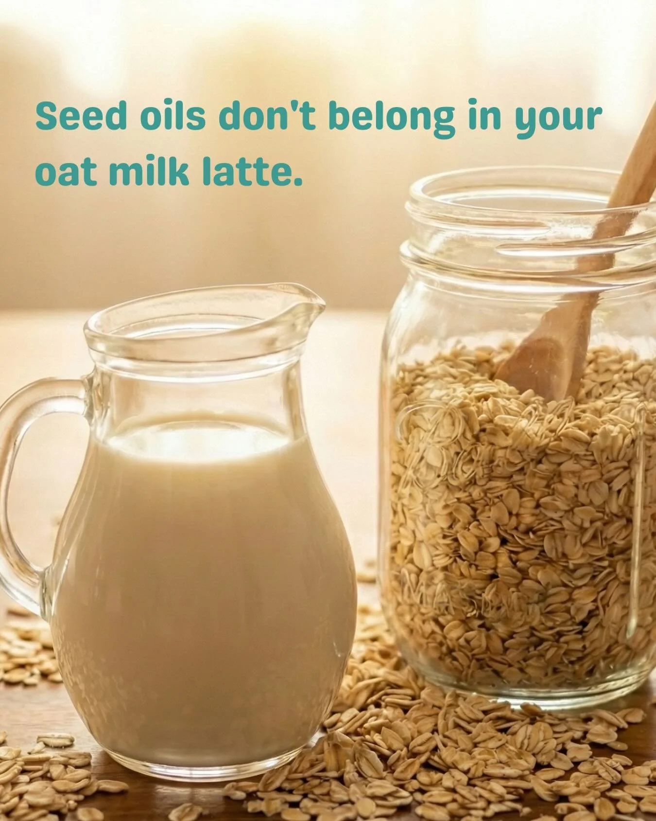 Sunflower seed oil, rapeseed oil, canola oil&hellip;. Not exactly what you&rsquo;re looking for in your latte. But most canned nondairy lattes have these seed oil thickeners in their ingredient list. That was a hard no for us. The only things in our 