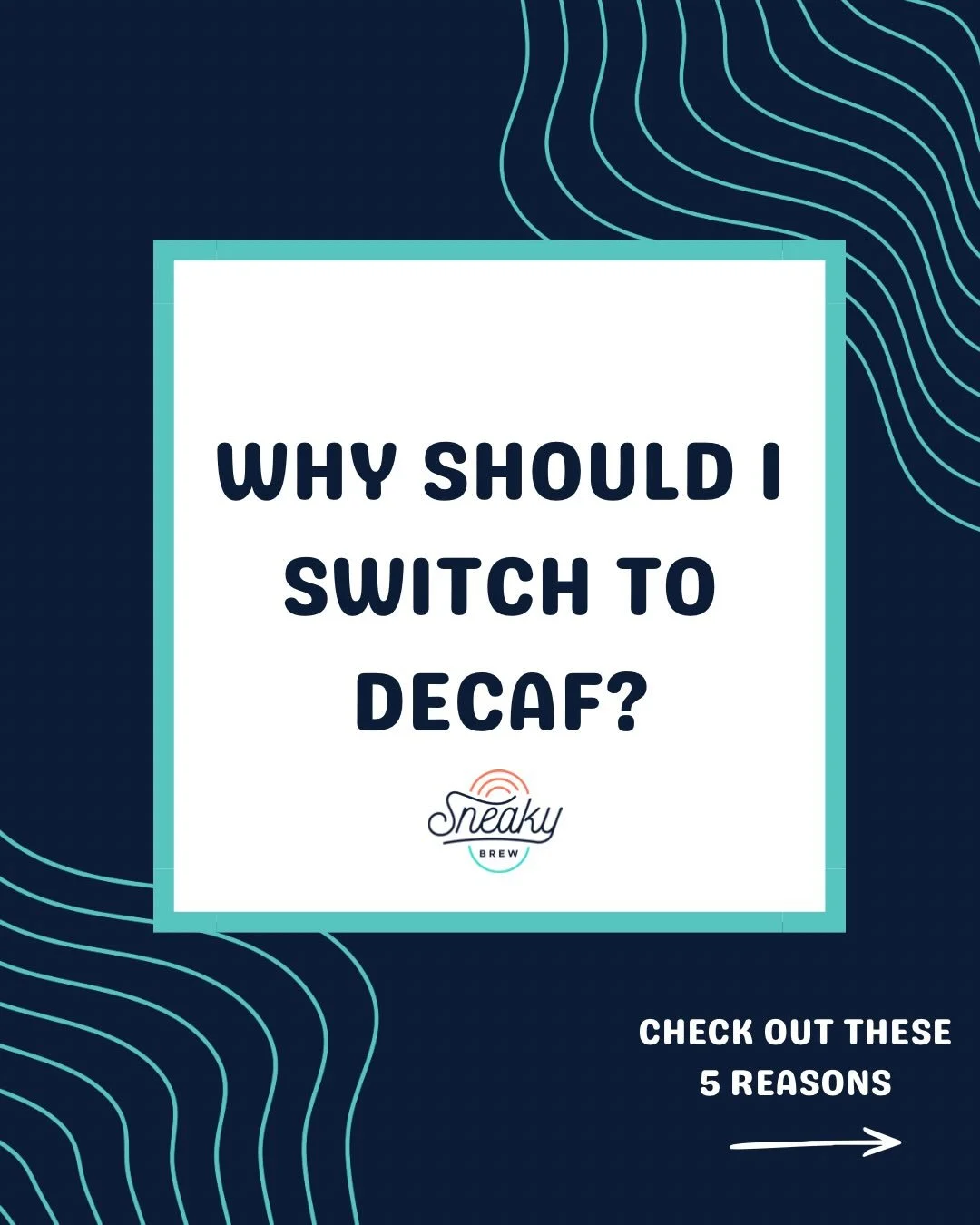 Thinking about making the switch? Here&rsquo;s five reasons to go decaf. Enjoy the ritual and taste you love- just without the caffiene. 

#sneakybrew #decaf #decafcoffee☕️ #icedcoffee #icedlatte