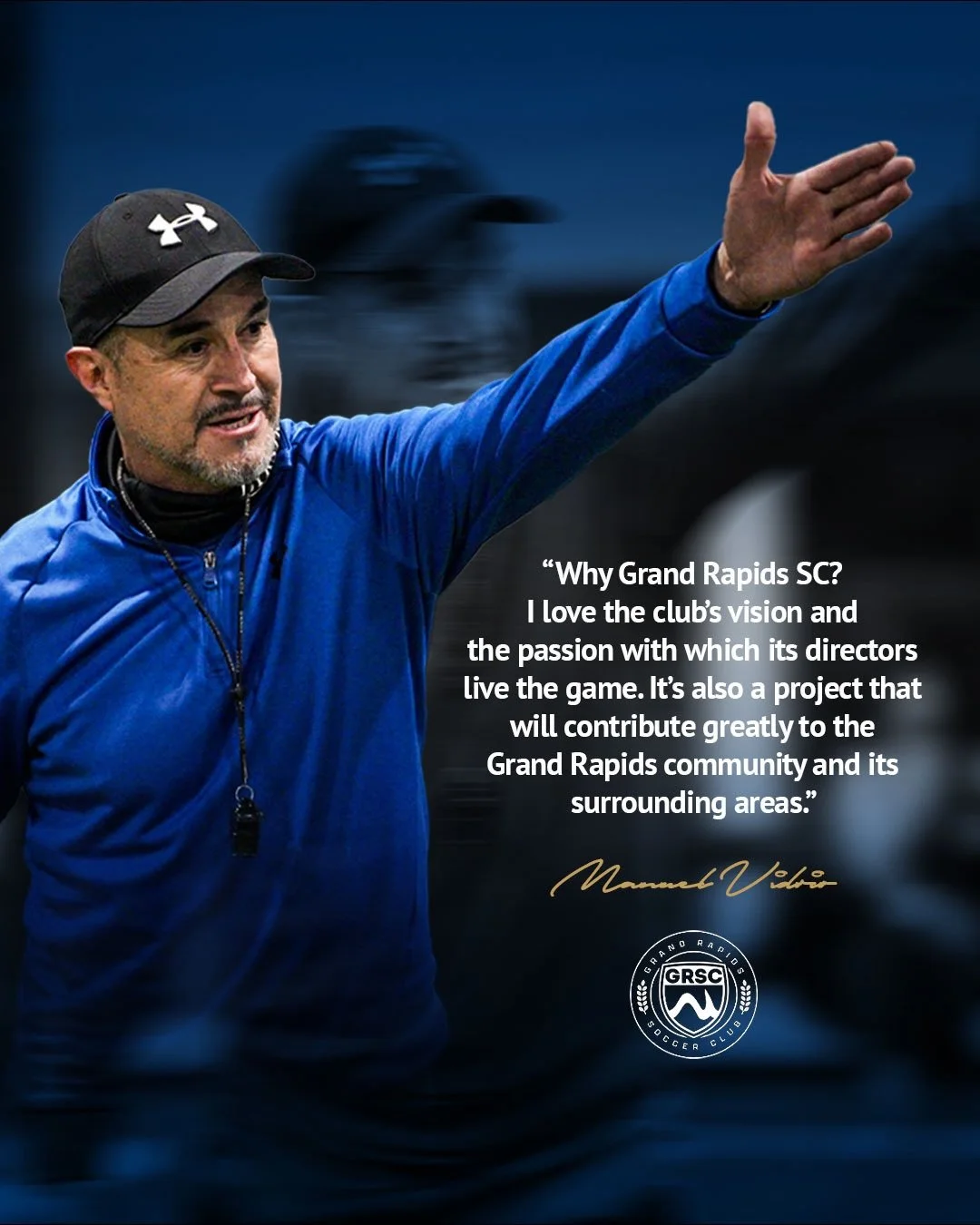 GRSC Signs Former Mexican National Team Coach Manuel Vidrio To Coaching Staff