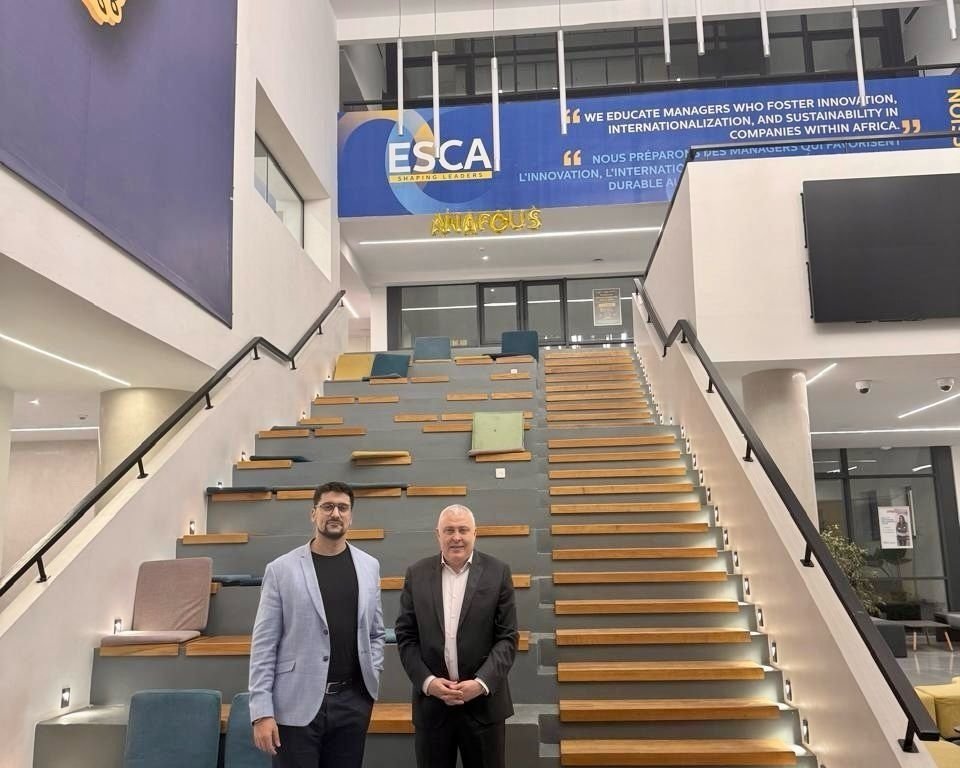 A pleasure visiting a good friend Thami Ghorfi ESCA Ecole de Management during my visit to 🇲🇦