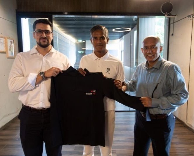 Welcoming Subrata Paul, Former Indian National Football Team Captain to Woxsen University Sports Academy.