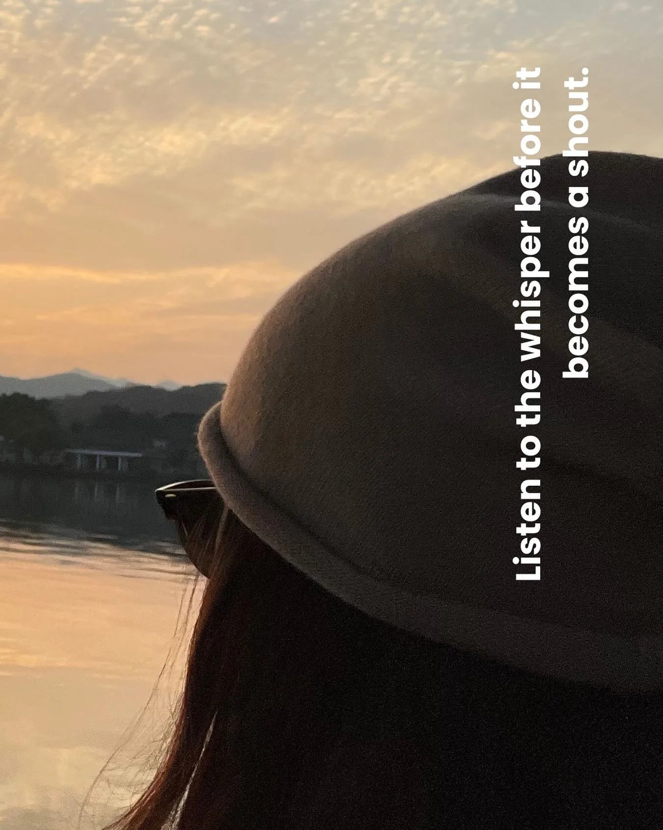 Our bodies speak to us constantly in subtle sensations before they‘re forced to use the language of illness or breakdown.
My greatest shifts came when I finally started listening to the whispers instead of waiting for the shouts.
What small