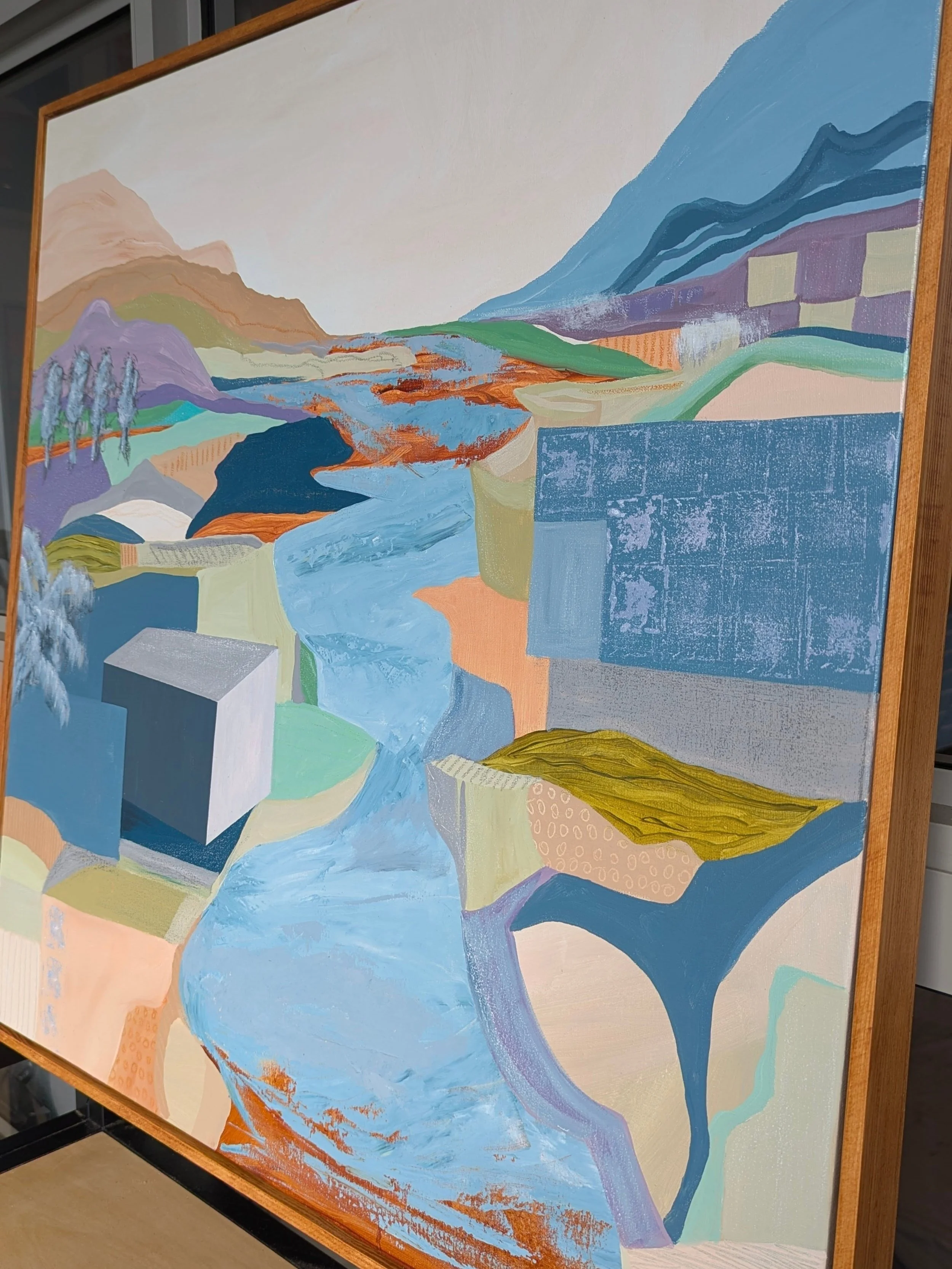 Morning Mist, 2026
Acrylic and pastel and canvas
76cm x 76cm

Framed (79cm x 79cm) and ready to hang.
Signed, dated and titled verso,
with signed Certificate of Authenticity.

Part of this week's Art Auction at @lawsonsauctioneers - link in highlight