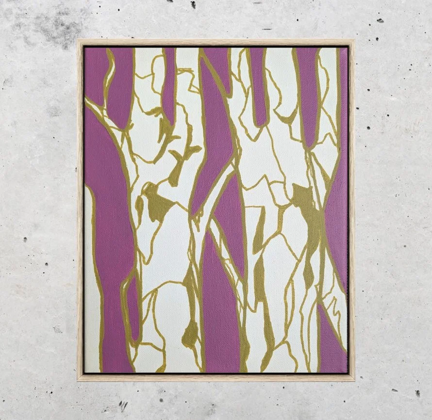 Mini Series - Kintsugi on Purple (unframed)