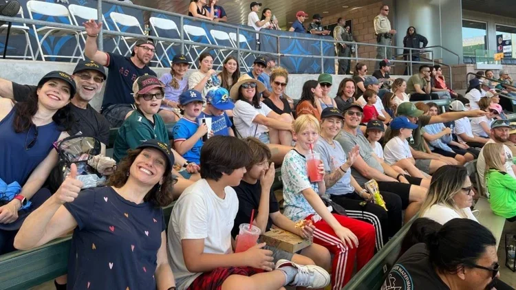 A Chavurah at a Galaxy Soccer Game for Jewish Heritage Night
