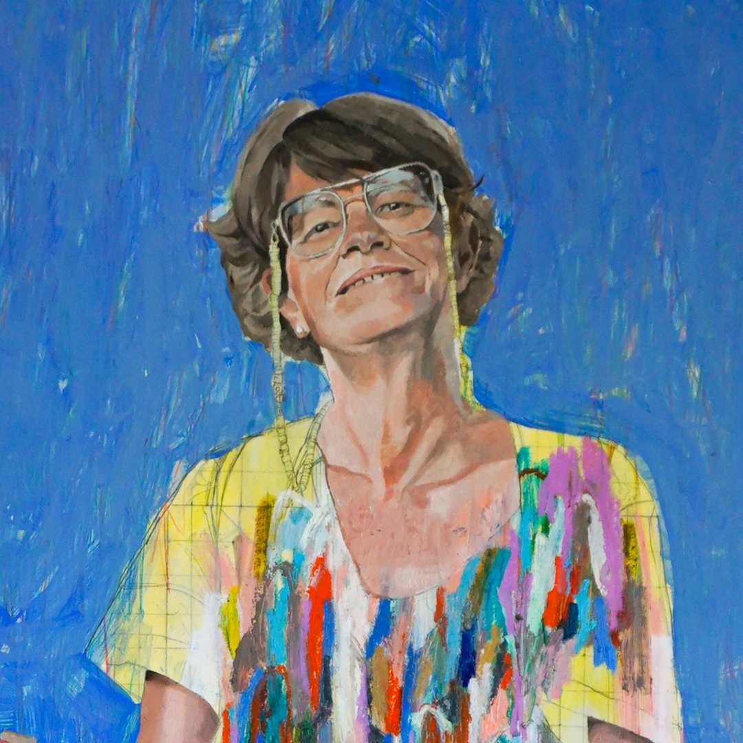 Maureen - 162x120 cm - Oil paint, acrylic, oil pastel on canvas -2023