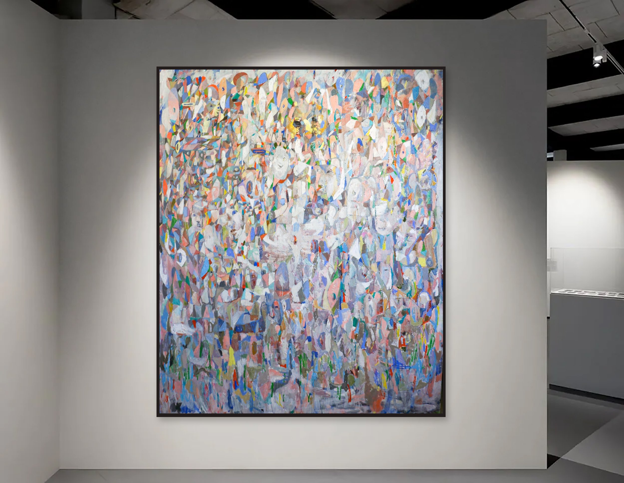Of Tigers and Men - 230x190cm oil paint oil pastel on canvas