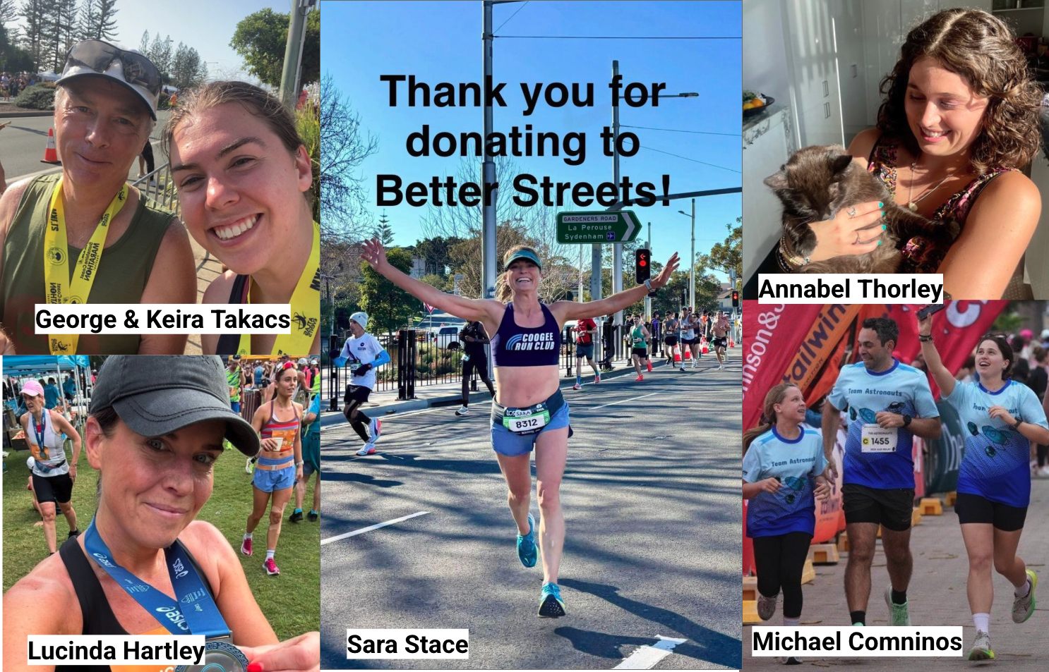 Meet the team running the 2026 Sydney Marathon for Better Streets