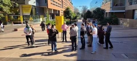 Walking tour with Matt Faber at the University of NSW