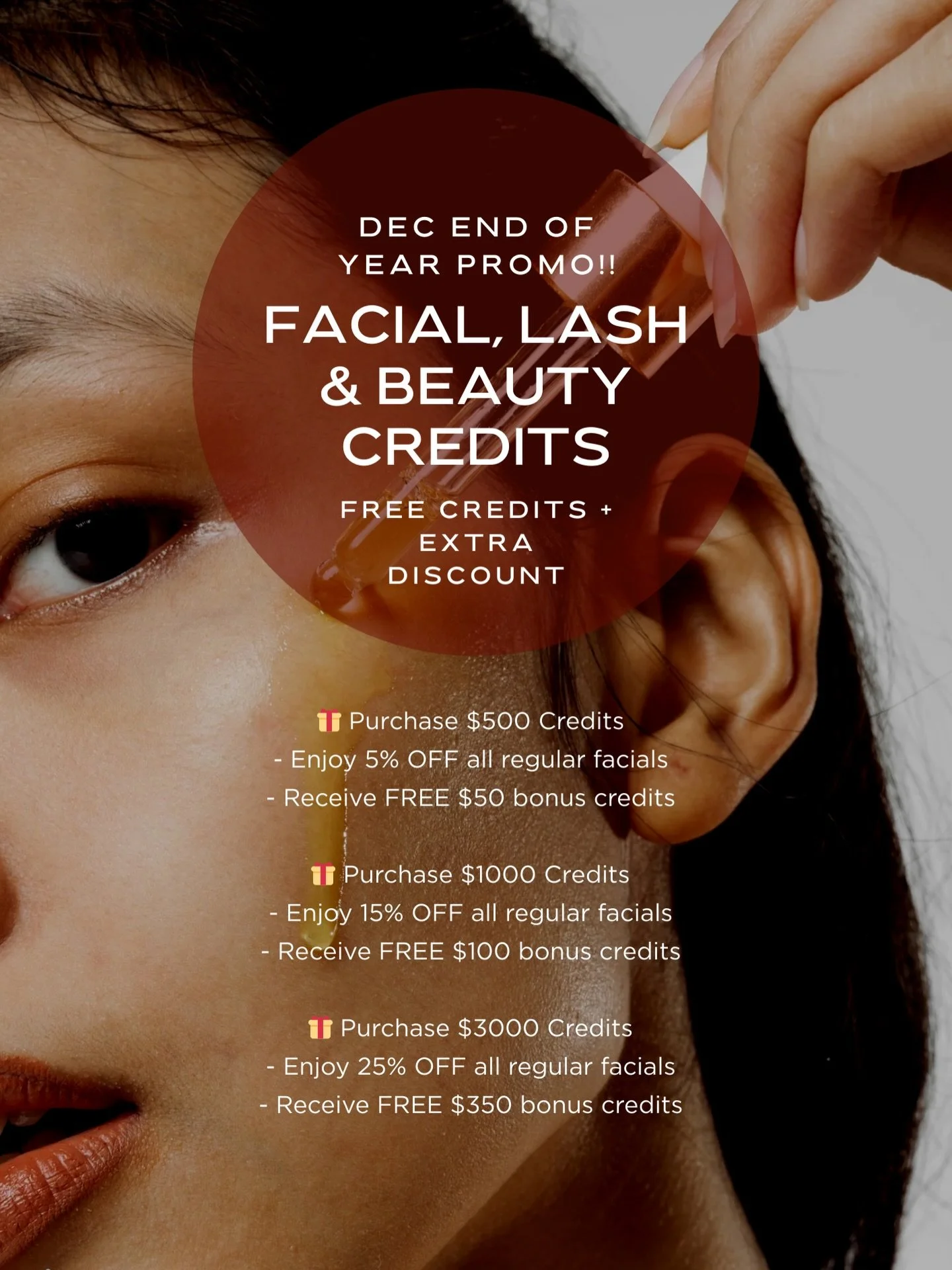 𝙈𝙤𝙧𝙚 𝙜𝙡𝙤𝙬, 𝙢𝙤𝙧𝙚 𝙨𝙖𝙫𝙞𝙣𝙜𝙨 ❤️

Top up beauty credits and unlock:
✔ Bonus credits
✔ Extra % OFF regular facials
✔ More self-care moments for you

#promo #beauty #beautysalon #meowbeauty #credits #discount #decembersale #facials #skinca