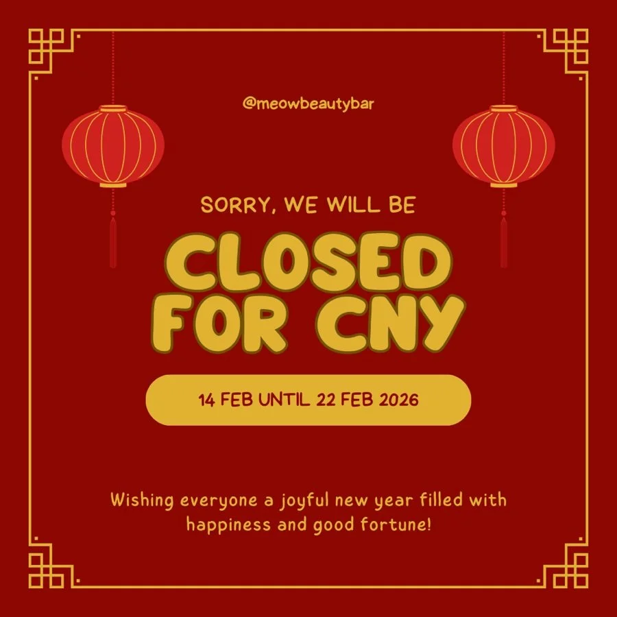 CNY CLOSURE NOTICE! &hearts;️🐎🎠🏇🐴

We didn&rsquo;t want to work on Valentine&rsquo;s Day hence the early closure 😽 

Please make your appointments to glow up before CNY and I look forward to seeing all kitties (who wanna void the surcharge) back