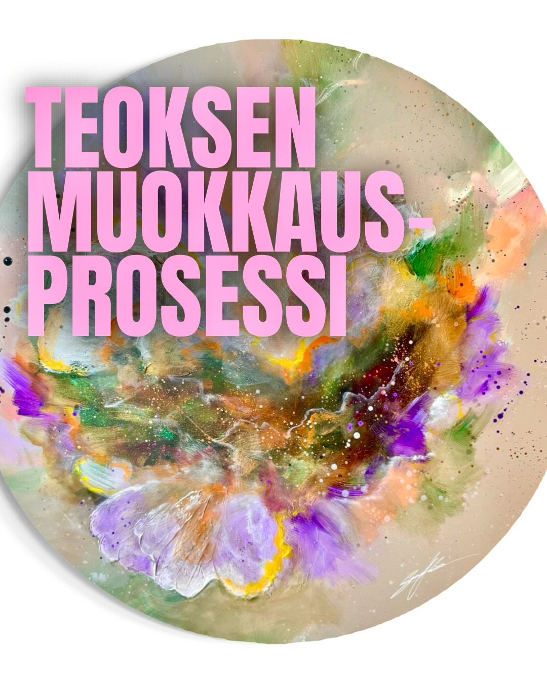 Teoksen muokkausprosessi olkaa hyv&auml; 🩷🌸✨

Kerrankin muistin kuvailla my&ouml;s v&auml;livaiheita 🤭
Joskus asiakkaan on vaikea sanoittaa toiveitaan. Tai ehk&auml; joskus se tuntuu vaikealta siksi, ett&auml; pel&auml;t&auml;&auml;n miten min&aum
