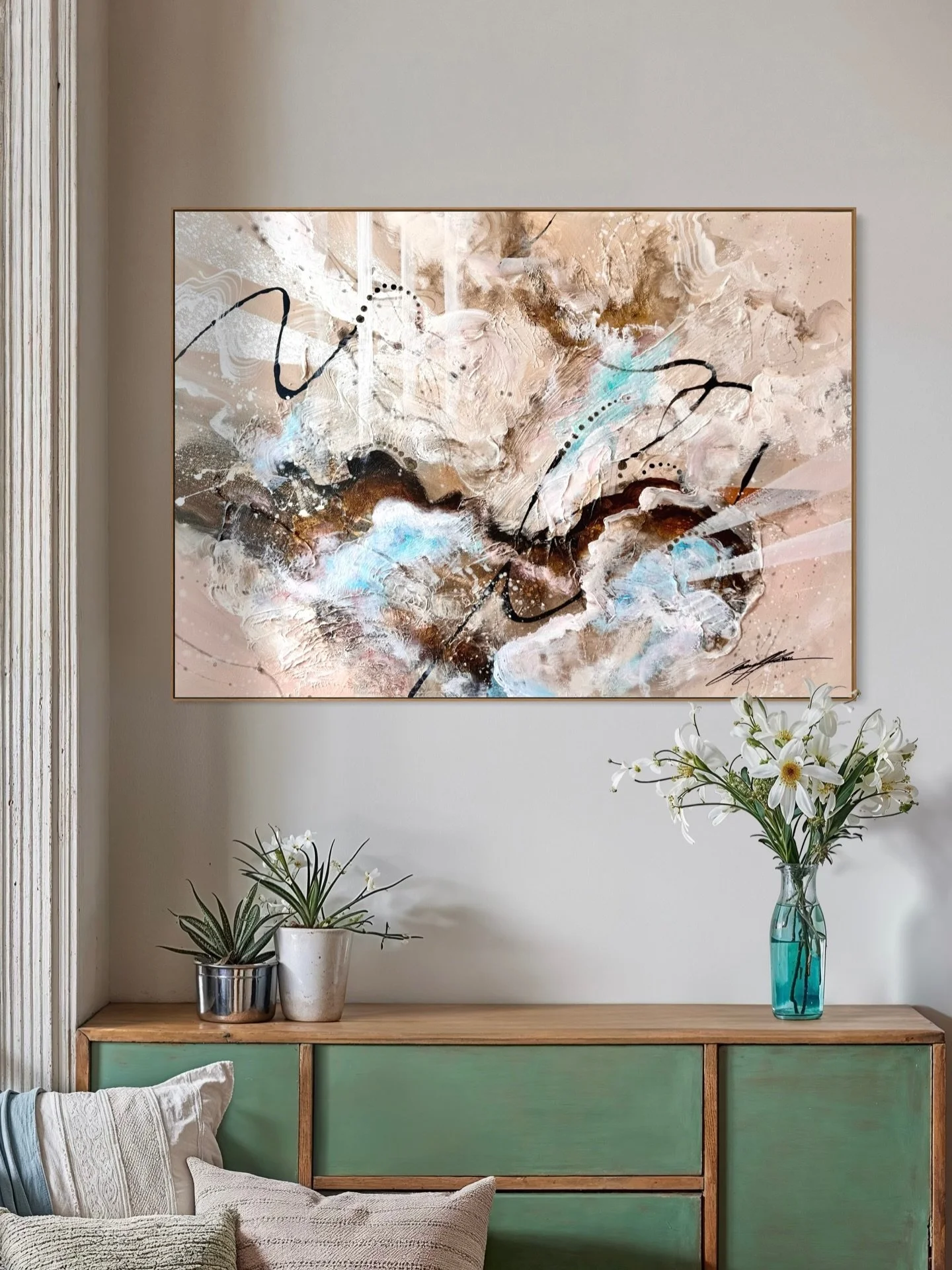 T&auml;m&auml; suloisuus valmistui t&auml;n&auml;&auml;n asiakkaalle 🩵

&rdquo;V&auml;rikohdat&rdquo; olivat itseasiassa ensin vaaleanpunaiset, mutta ne muutettiinkin kauniin turkoosin s&auml;vyyn.

&rdquo;Kaaoksen tyyneys&rdquo;