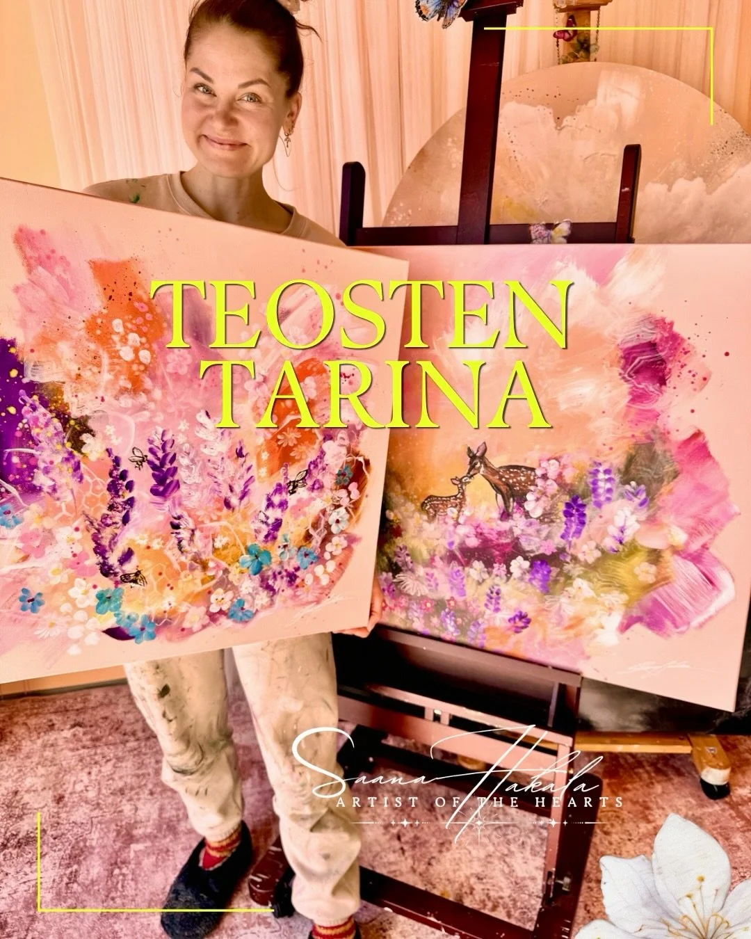 Toiveet tilausteosten takana 🌸✨🌷

N&auml;iden teosten toivelista oli ihana:
&bull; Vaaleanpunainen tausta
&bull; Isompaan &auml;iti-ja vasakauris, kuvastamaan ehdotonta rakkautta, lempeytt&auml; ja hellyytt&auml; 🩷
&bull; Pienemp&auml;&auml;n kukk