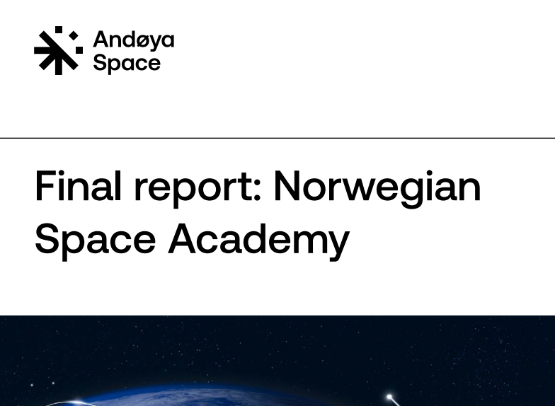 Norwegian Space Cluster with report for Andøya Space Education 