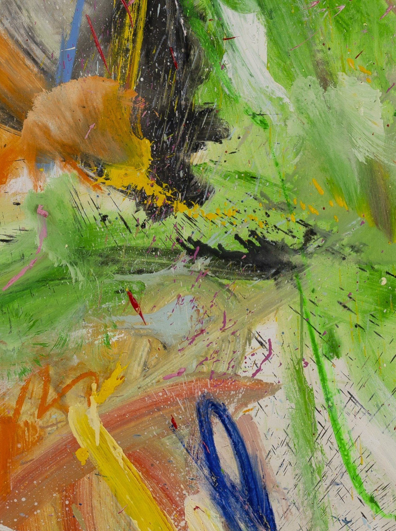 Detail. Metamorphosis, 2024-2025. Oil on canvas, 215x161cm, inv.GM25-10. © Gís Marí