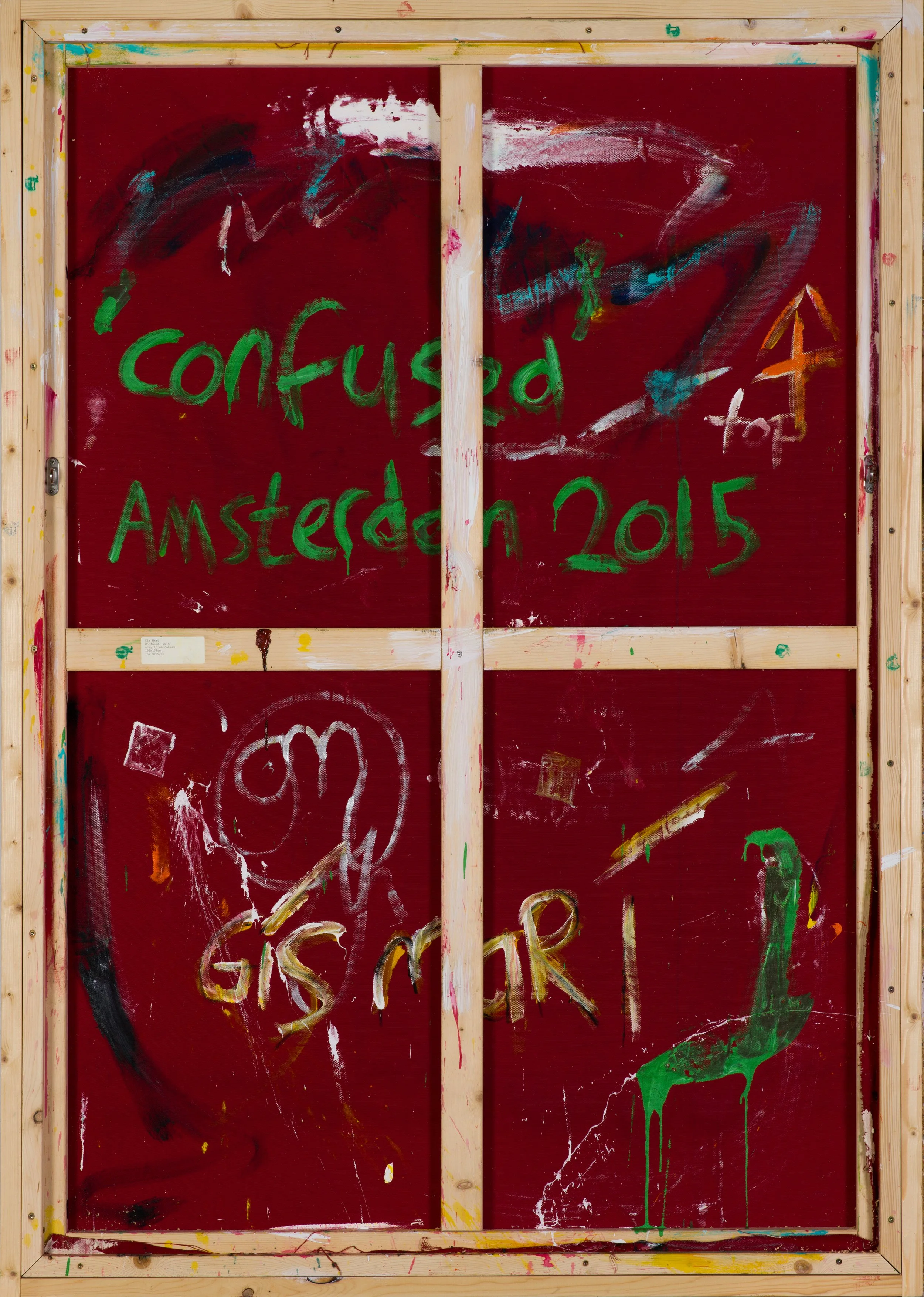 Backside. Confused, 2015. Acrylic on canvas, 195x136cm, inv.GM15-01. © Gís Marí  