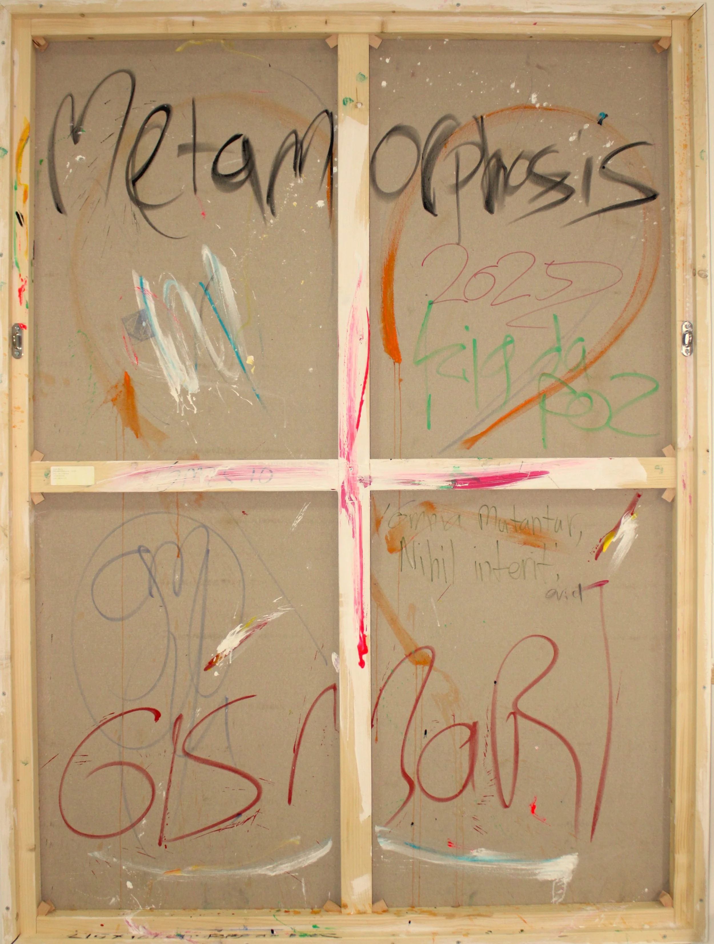 Backside. Metamorphosis, 2024-2025. Oil on canvas, 215x161cm, inv.GM25-10. © Gís Marí