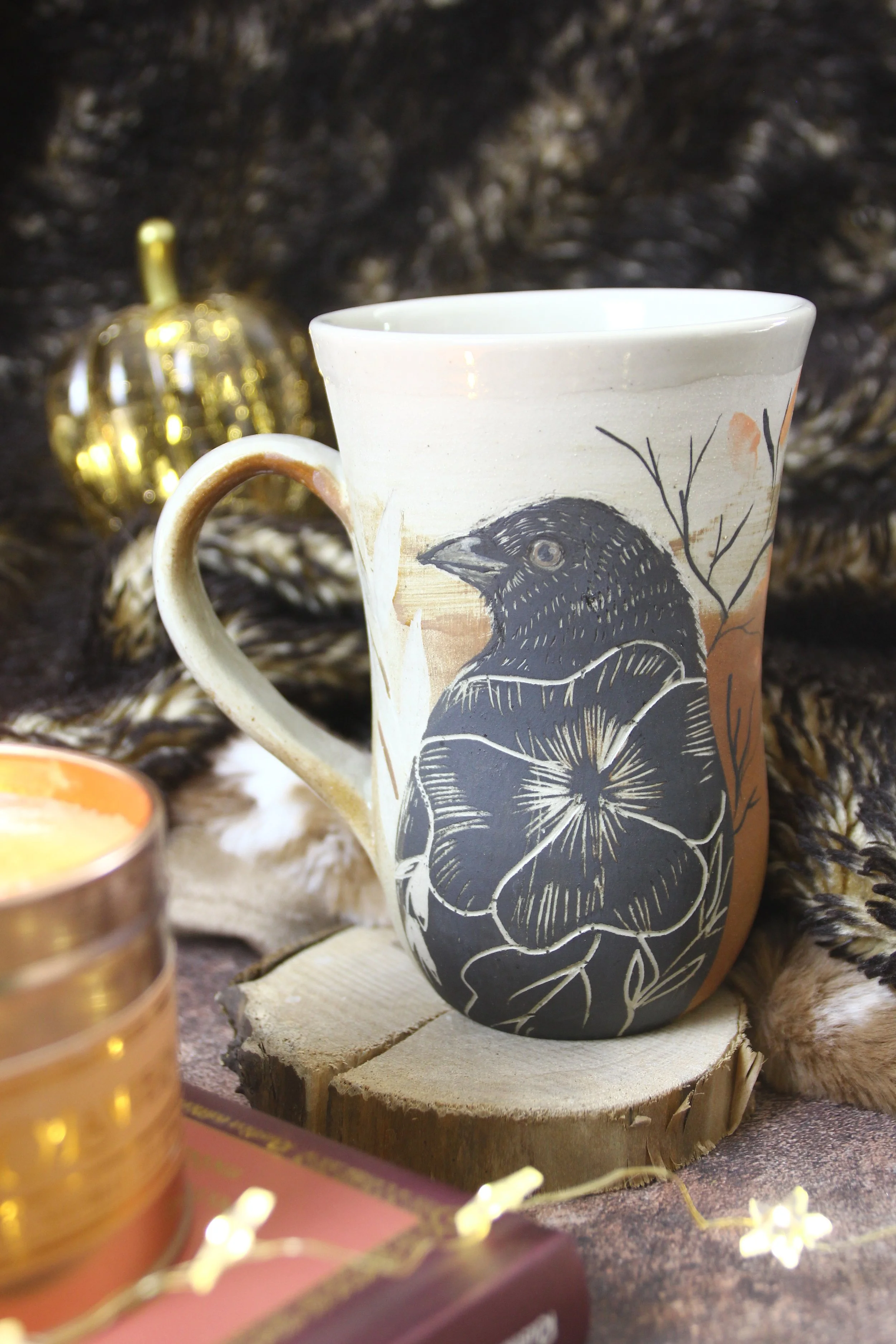 Tasse "Faune et Flore" Corbeau