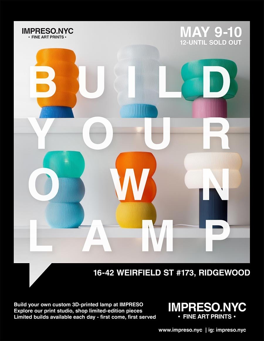 IMPRESO NYC - Build your own lamp - 16-42 Weirfield St.
