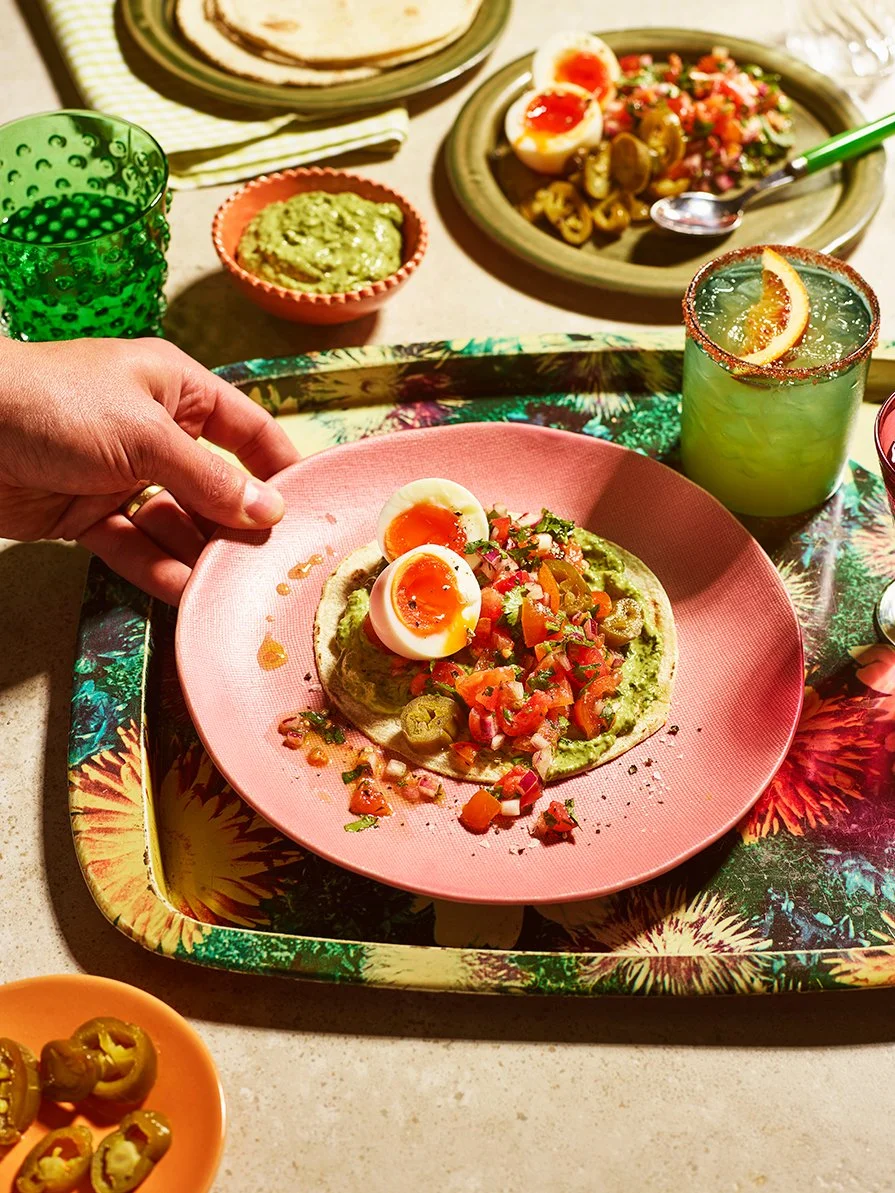 Breakfast Tacos from The Brunch Club cookbook.  Photography by food photographer Danielle Wood.