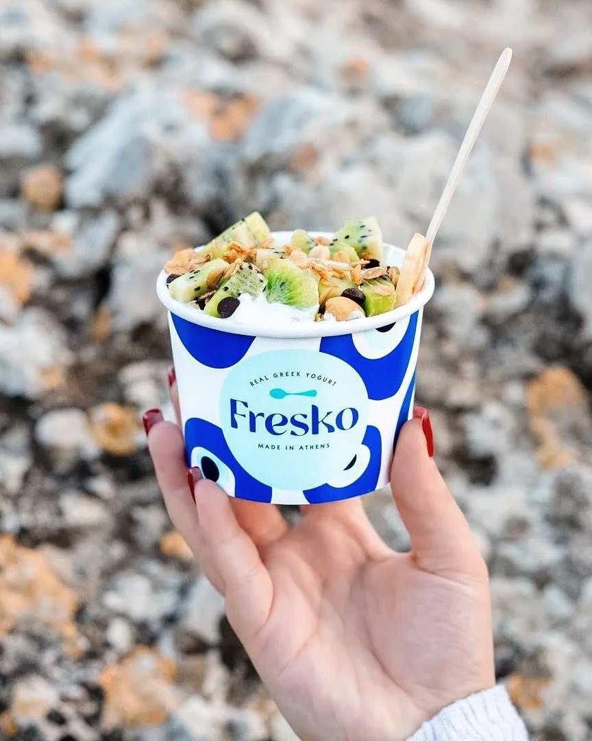 Fresko — Brand Identity Evolution for a Greek Yogurt Bar in London & Athens