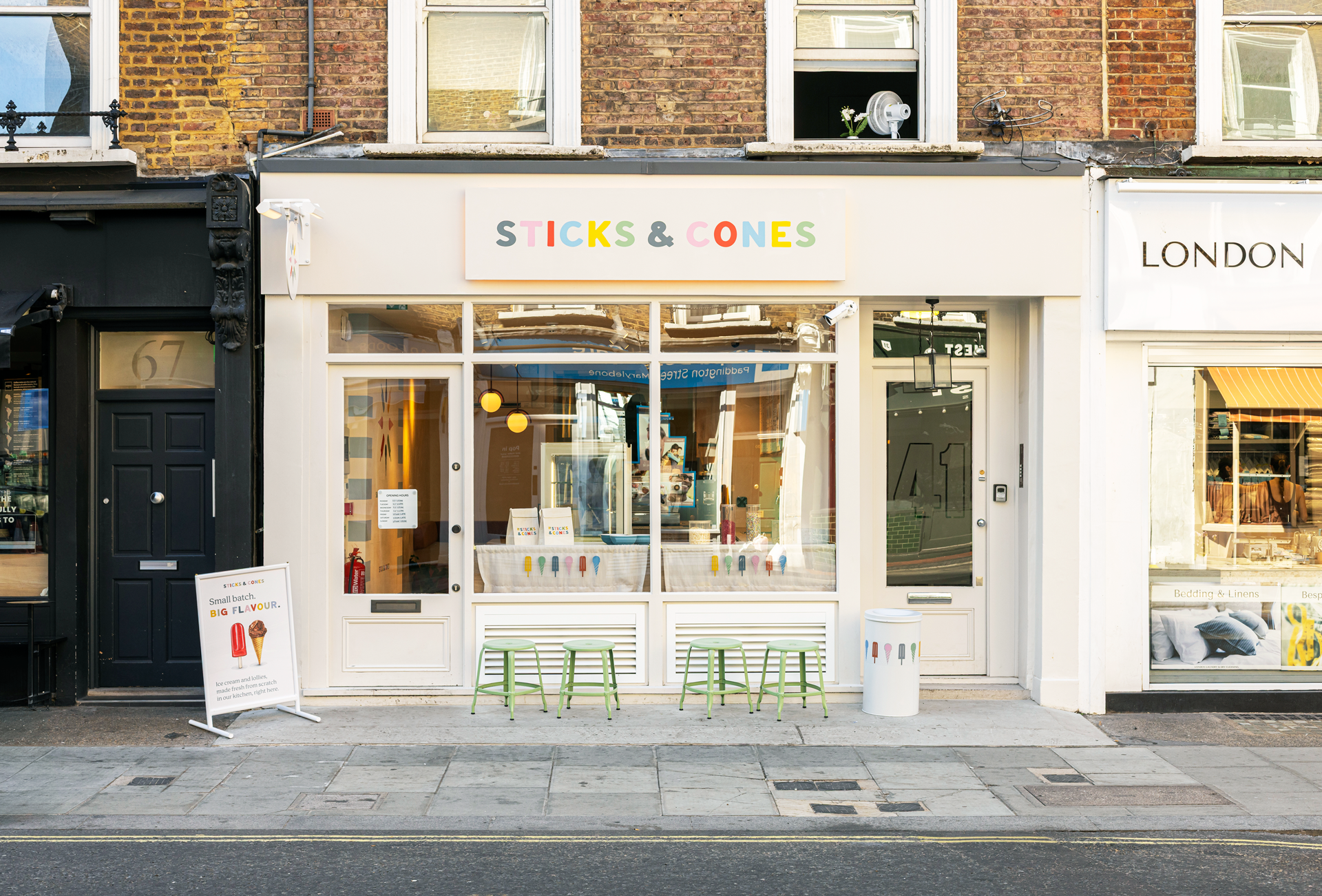 Sticks & Cones — Brand Creation for a New Ice Cream Shop in Marylebone, London