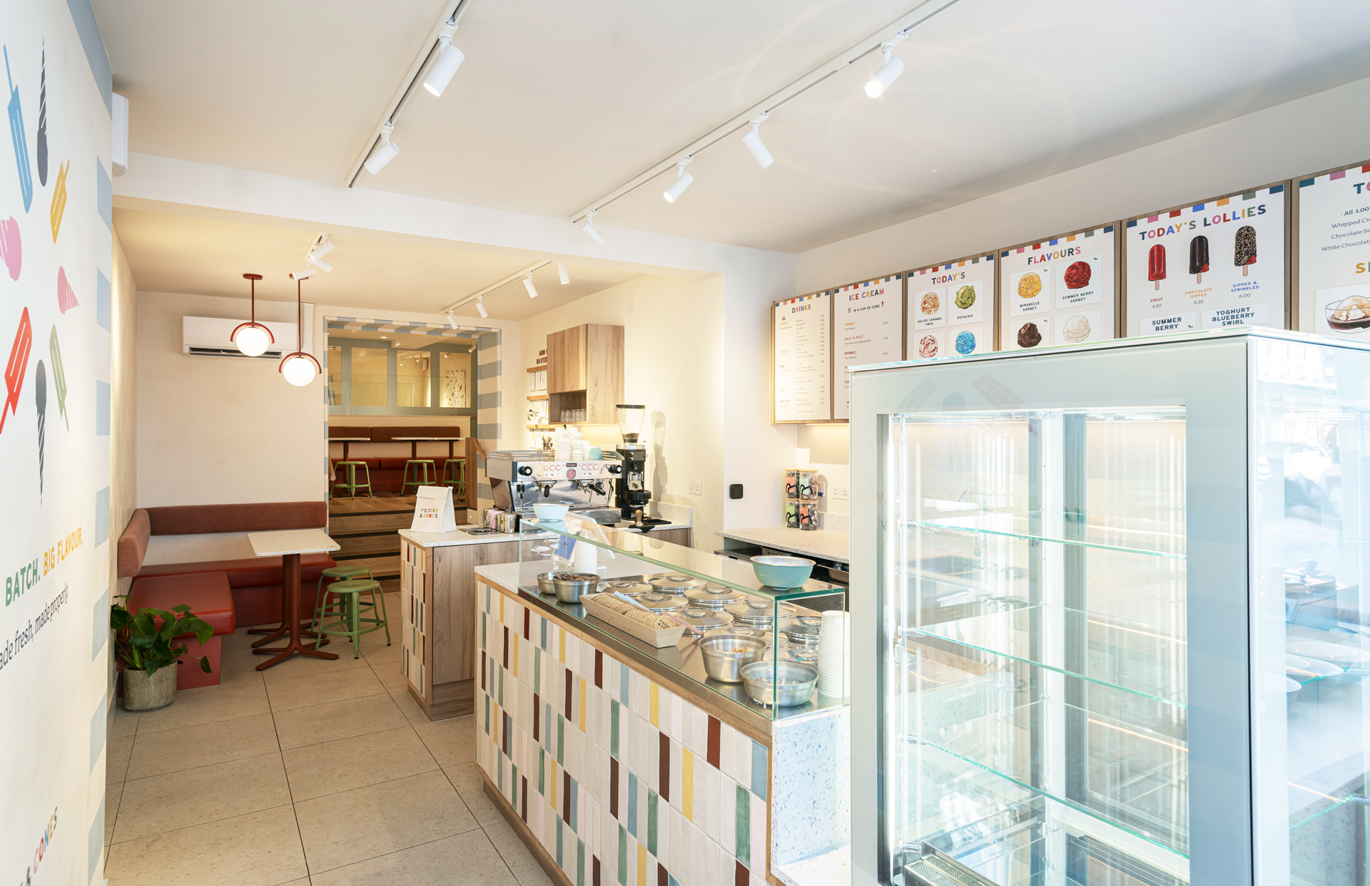 Sticks & Cones Ice Cream Shop London Branding