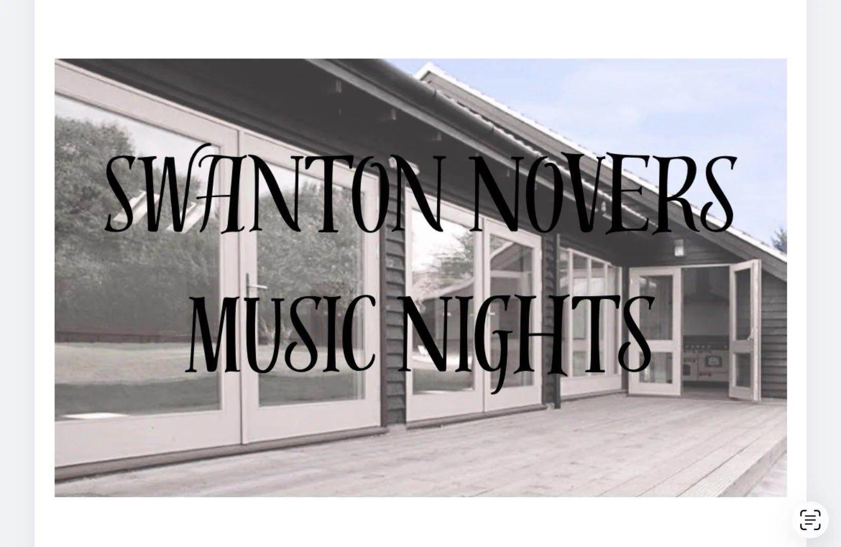 Swanton Novers Music Nights
