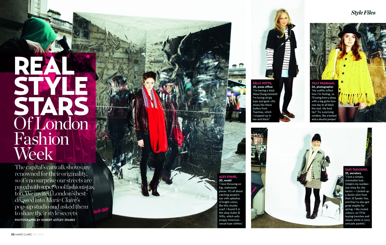 London Fashion Week by Robert Astley Sparke for marie claire