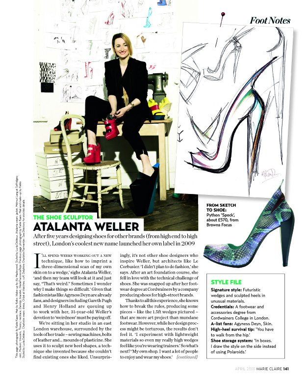 Shoe designers by Katie Kaars for marie claire