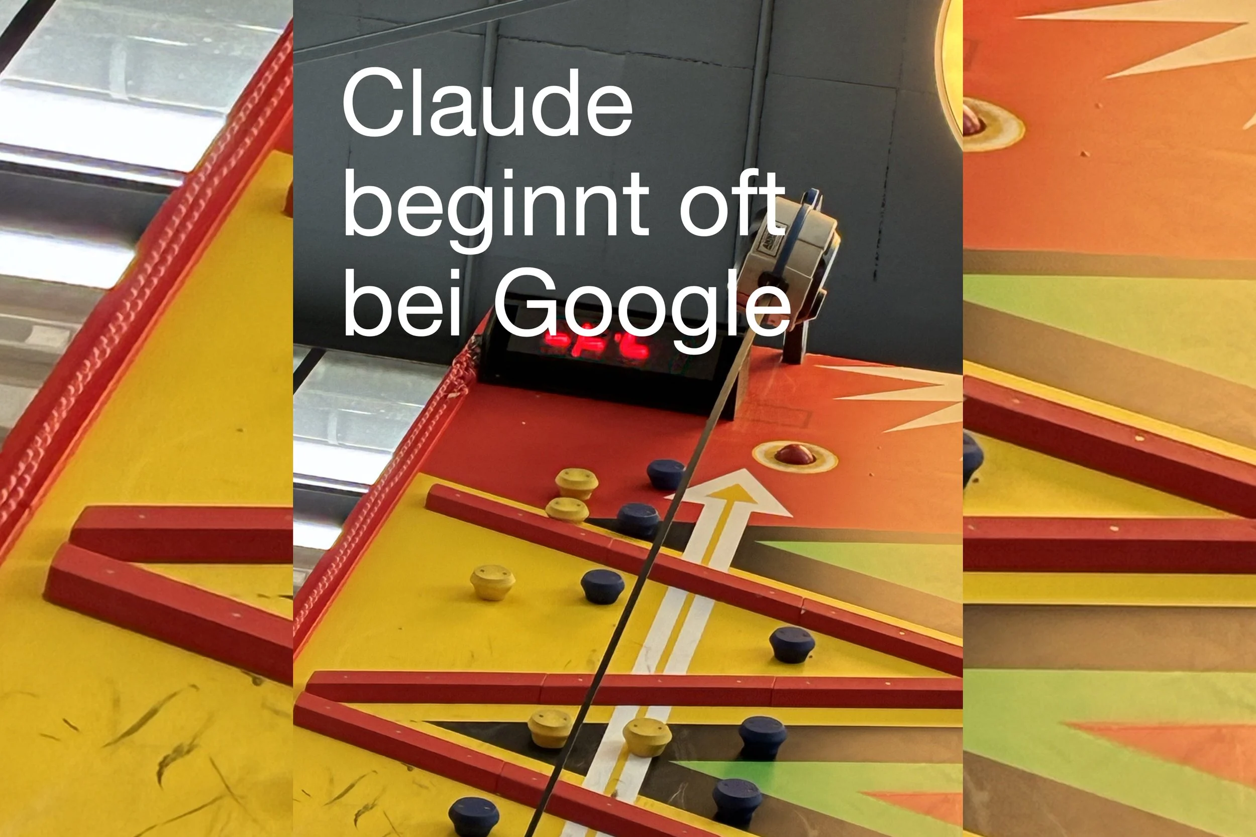 Claude beginnt oft bei Google