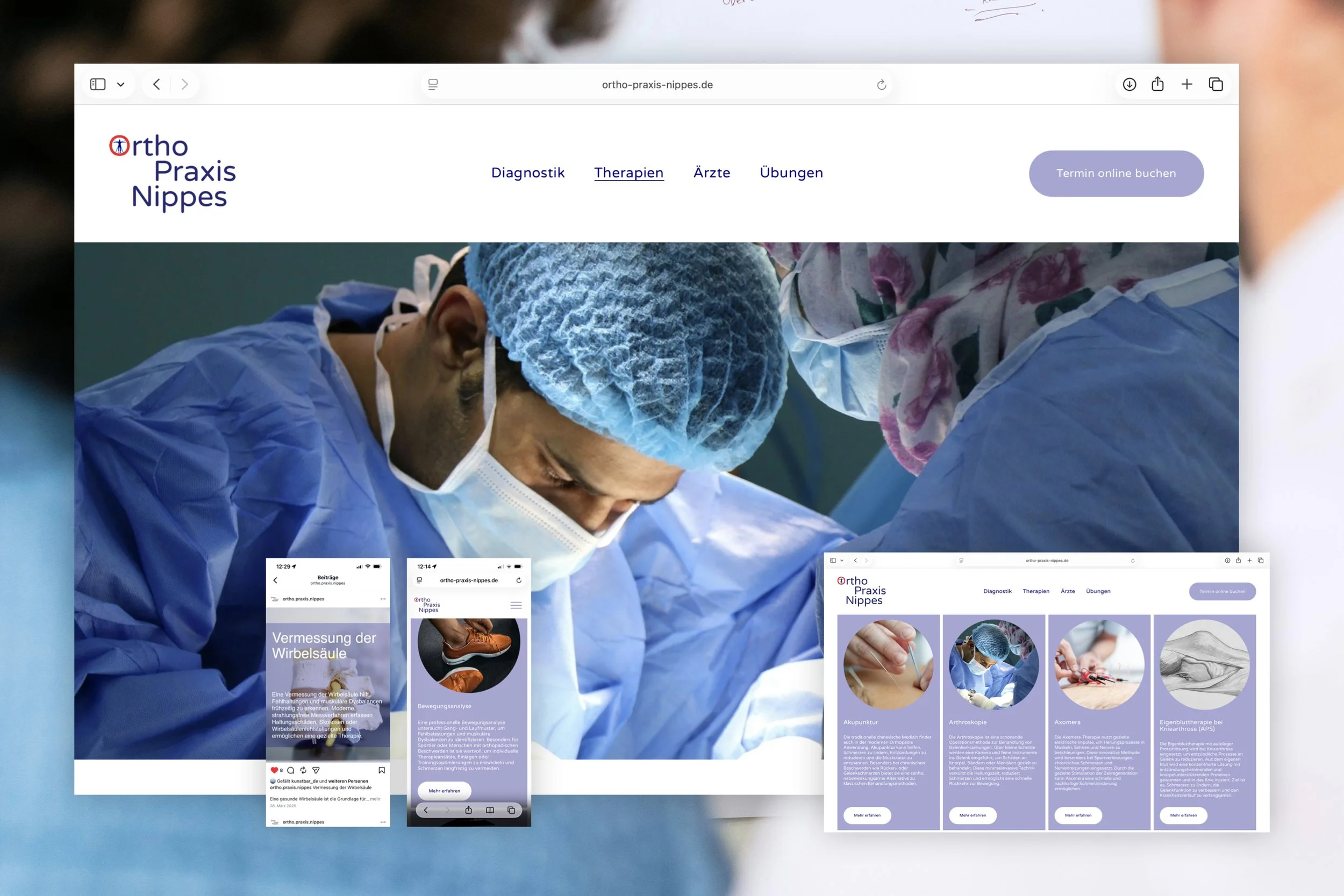 Website Ortho Praxis Nippes