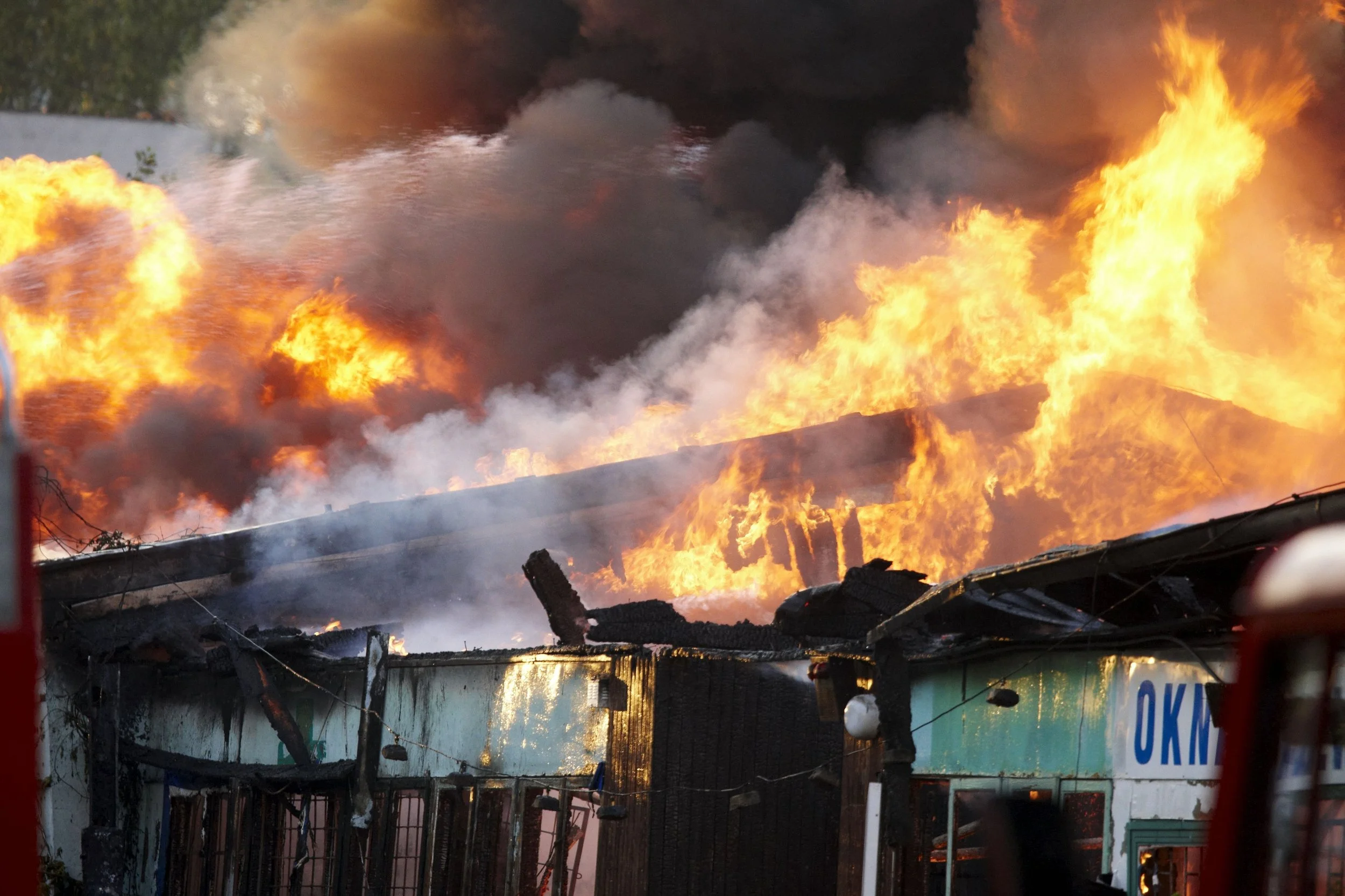 Commercial Property on Fire